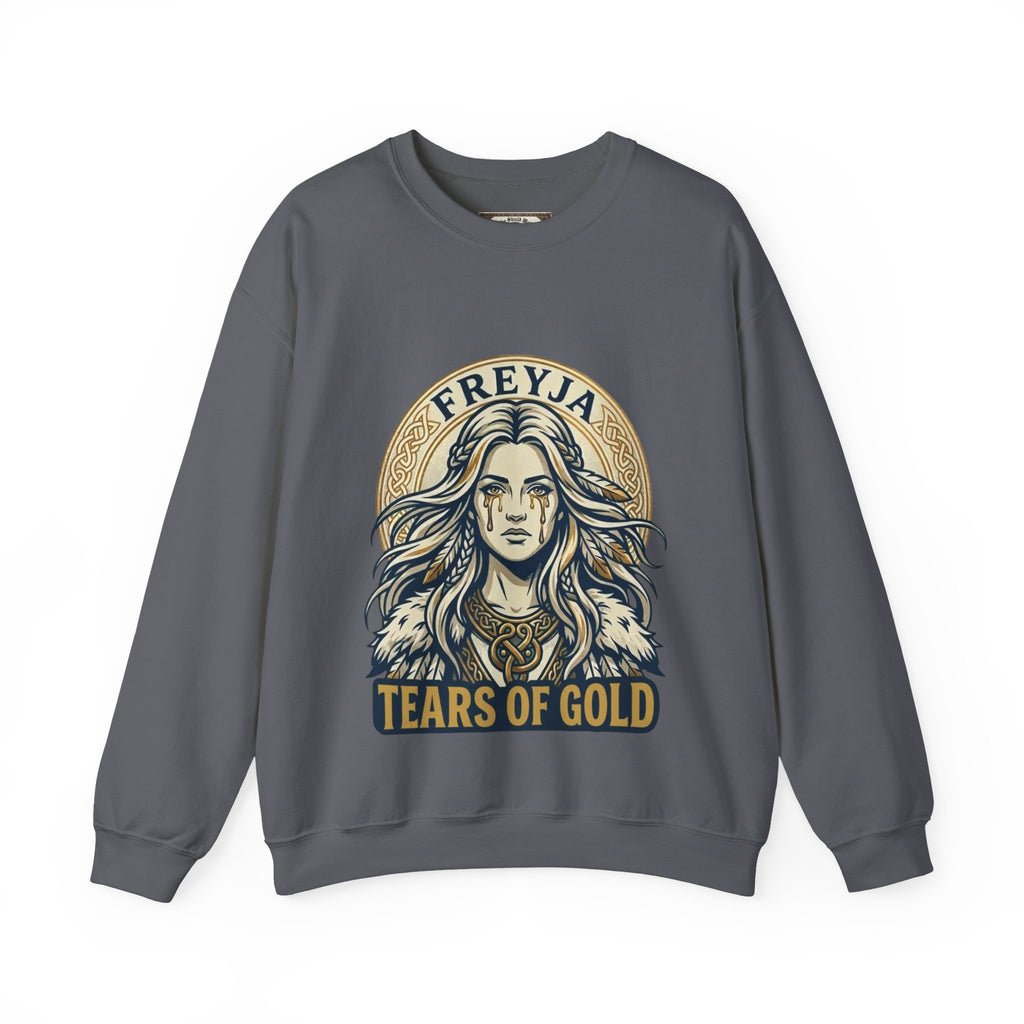 Freyja Tears of Gold Unisex Norse Goddess Sweatshirt – Adult Viking Mythology Top