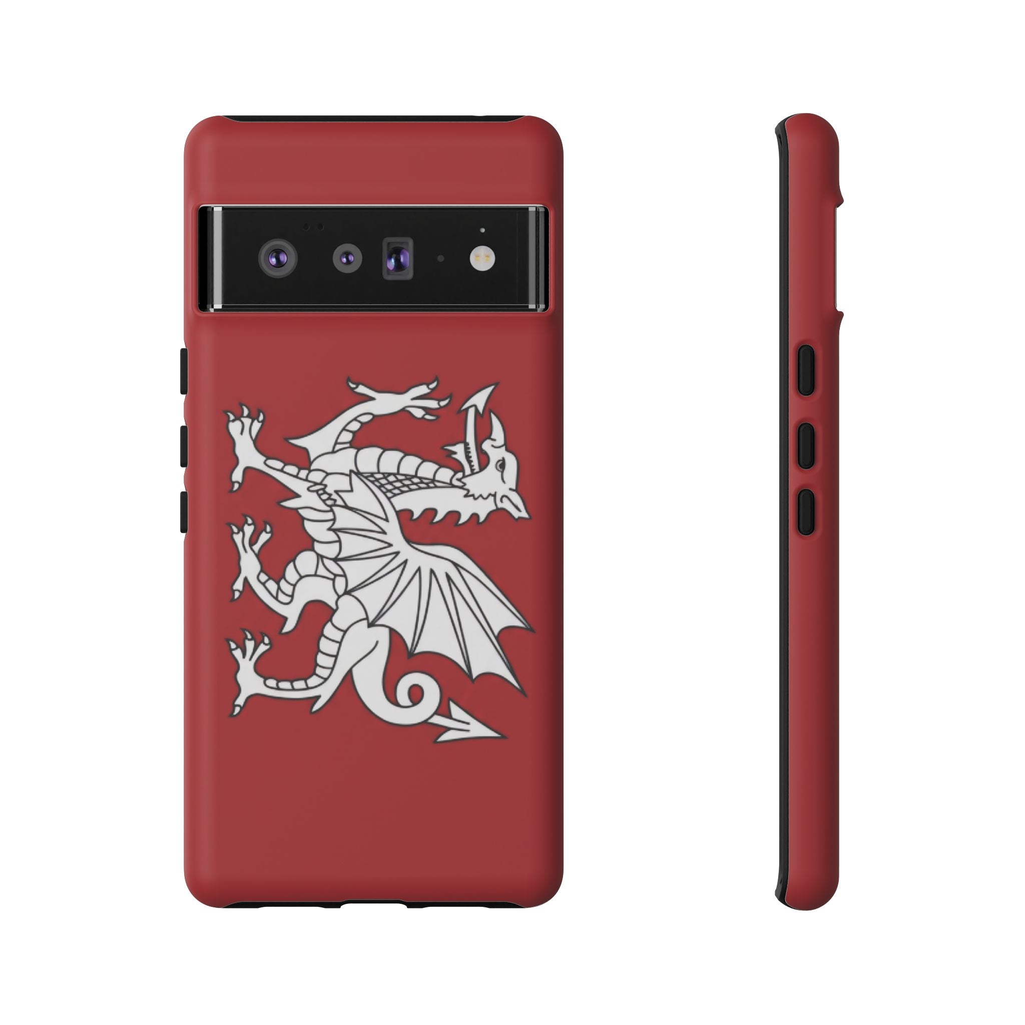 White Wessex Dragon Phone Case — Anglo-Saxon Emblem Phone Cover