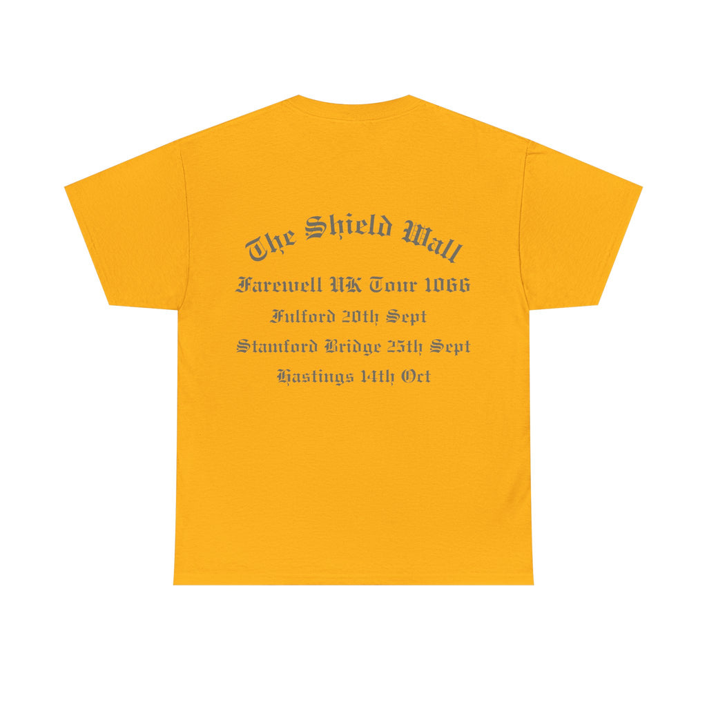 1066 Shield Wall Farewell Tour T-Shirt — Battle of Hastings, Stamford Bridge & Fulford