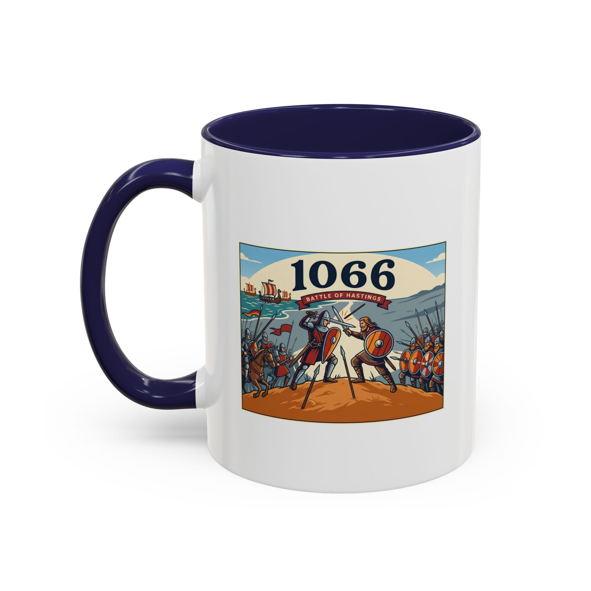 1066 Battle Coffee Mug — Medieval Norman Conquest Design — End of an Era — 11oz