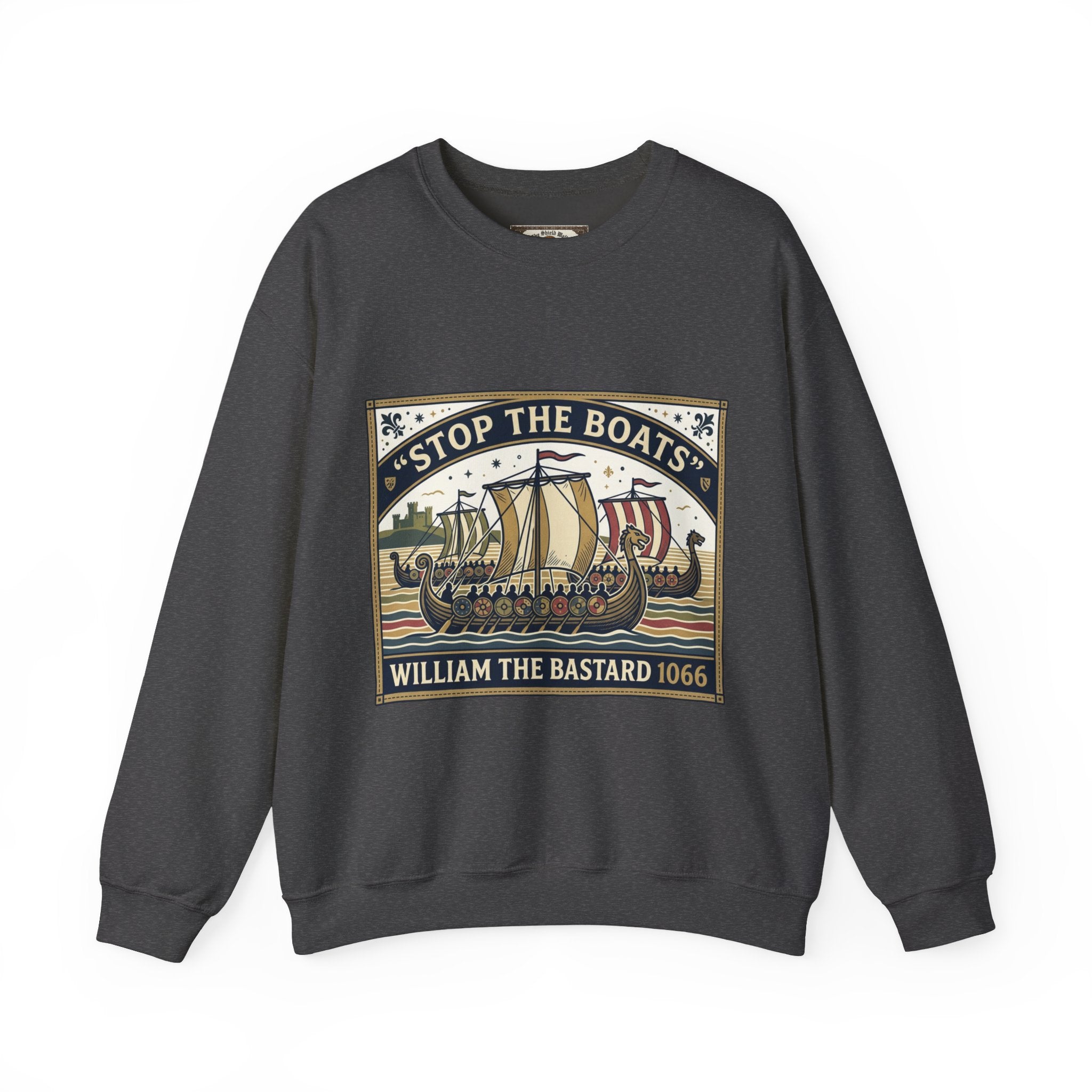 Stop the Boats — The Norman Conquest 1066 Crewneck Sweatshirt