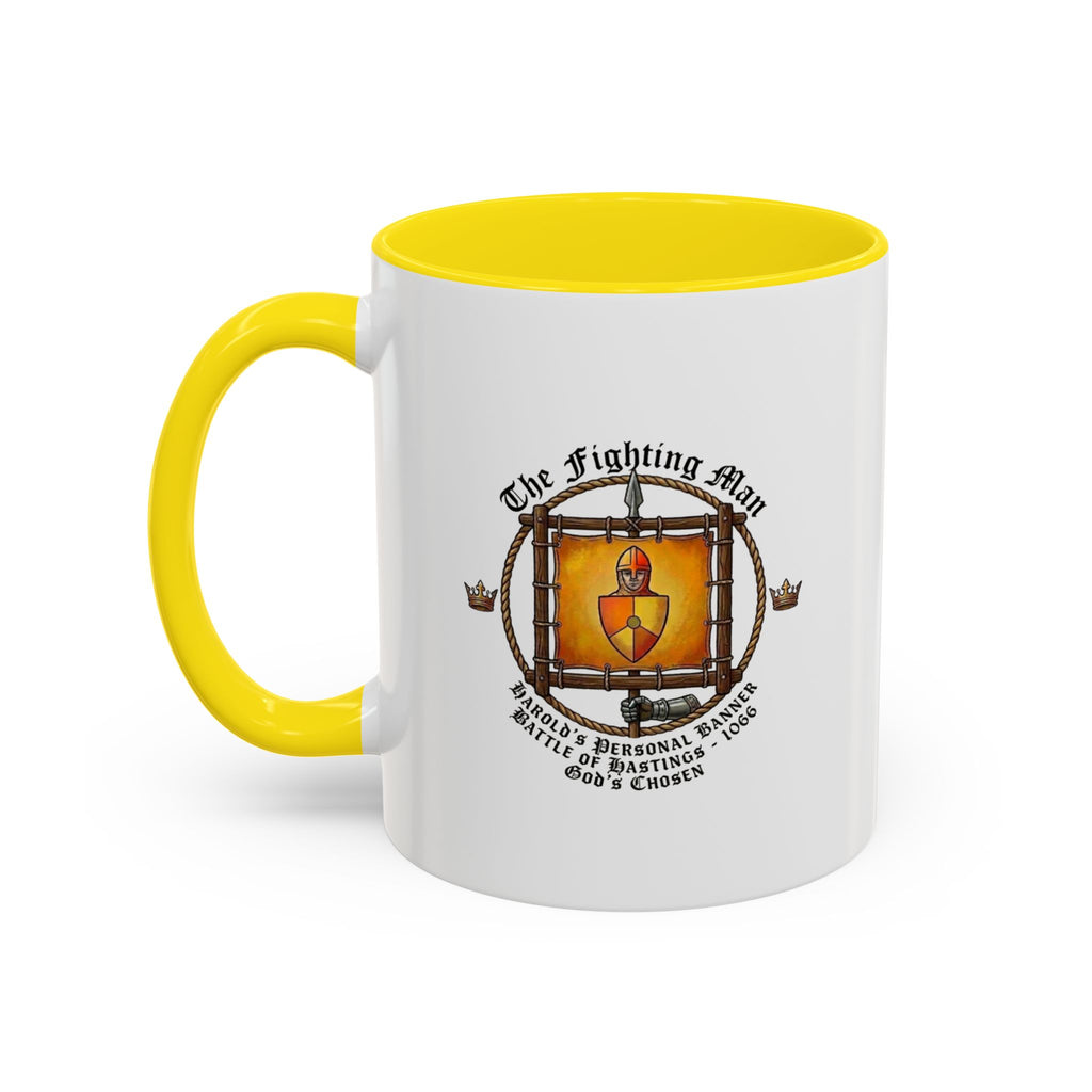 King Harold 'God's Chosen' The Fighting Man Banner Coffee Mug — 1066 Battle of Hastings Tribute