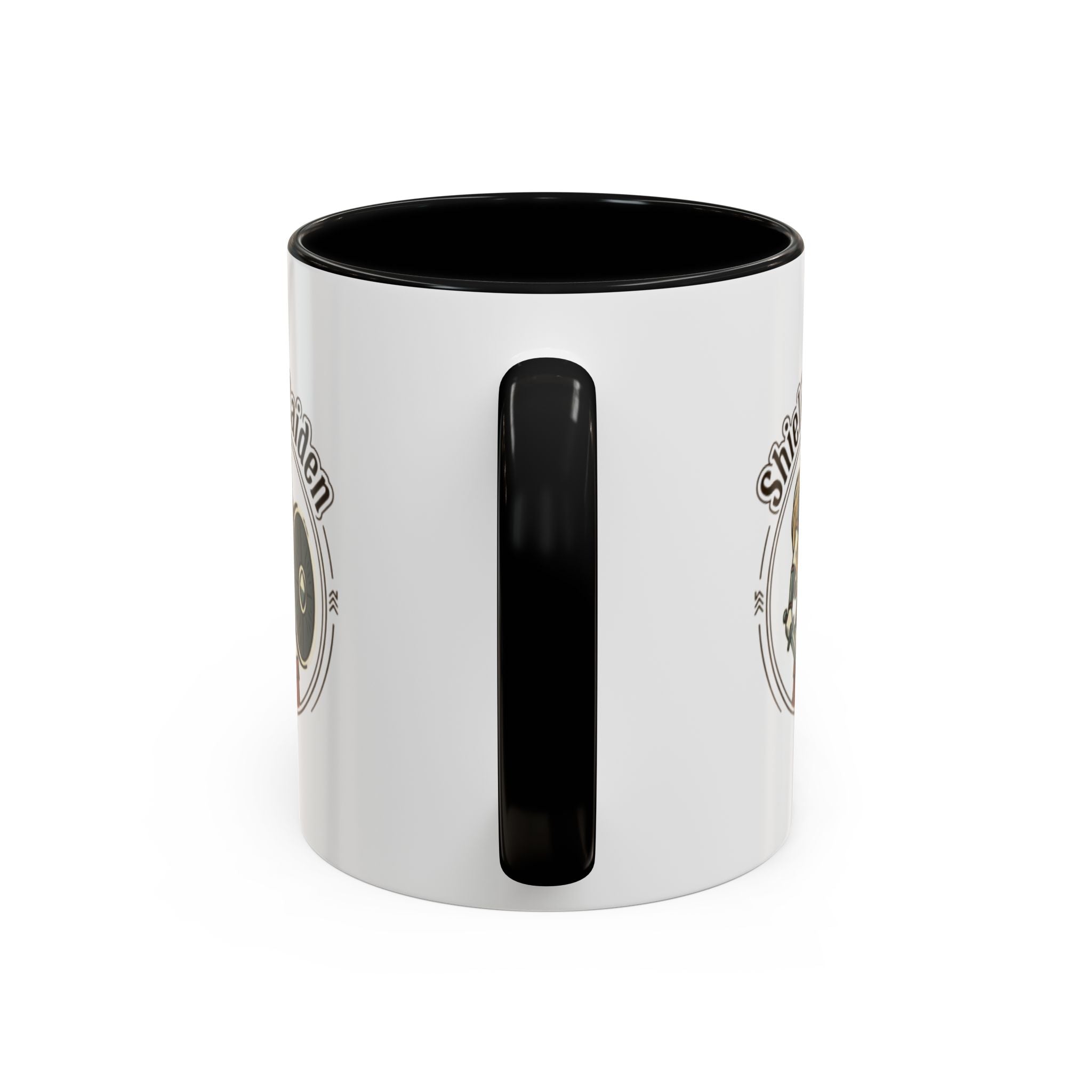 Shield Maiden Coffee Mug | Viking Warrior Woman Design | 11oz Ceramic Mug