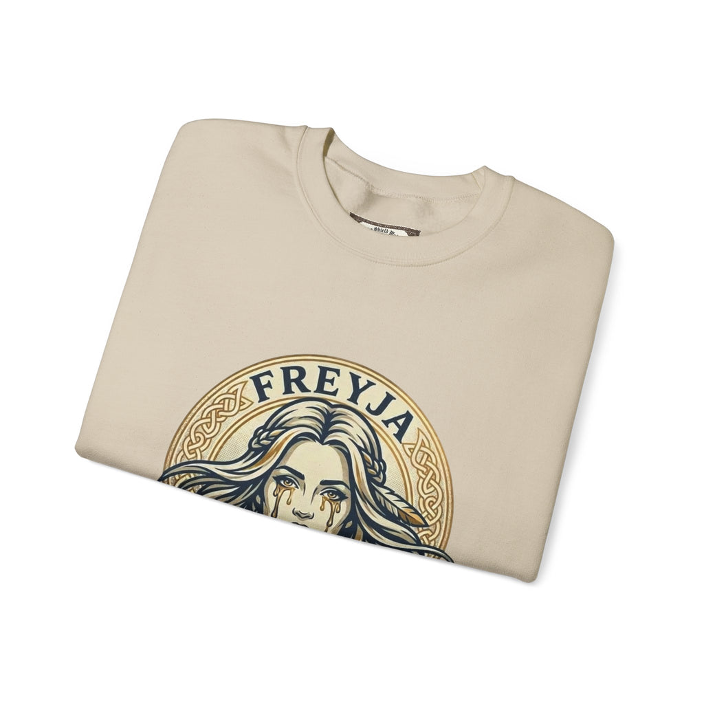 Freyja Tears of Gold Unisex Norse Goddess Sweatshirt – Adult Viking Mythology Top