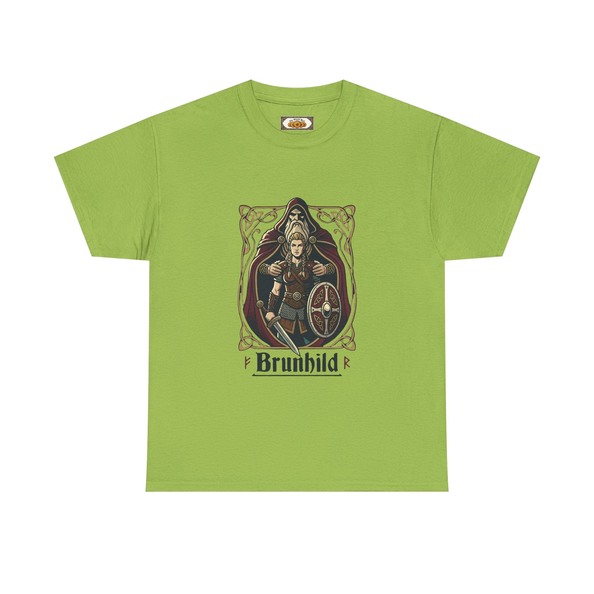 Brunhild Shield Maiden T-Shirt | Unisex Adults | Viking Warrior & Norse Mythology | The Shield Wall