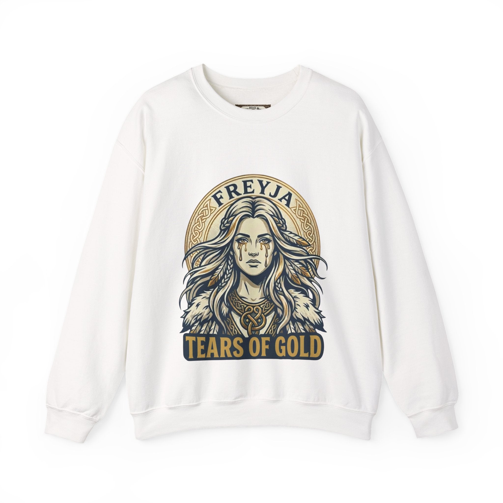 Freyja Tears of Gold Unisex Norse Goddess Sweatshirt – Adult Viking Mythology Top