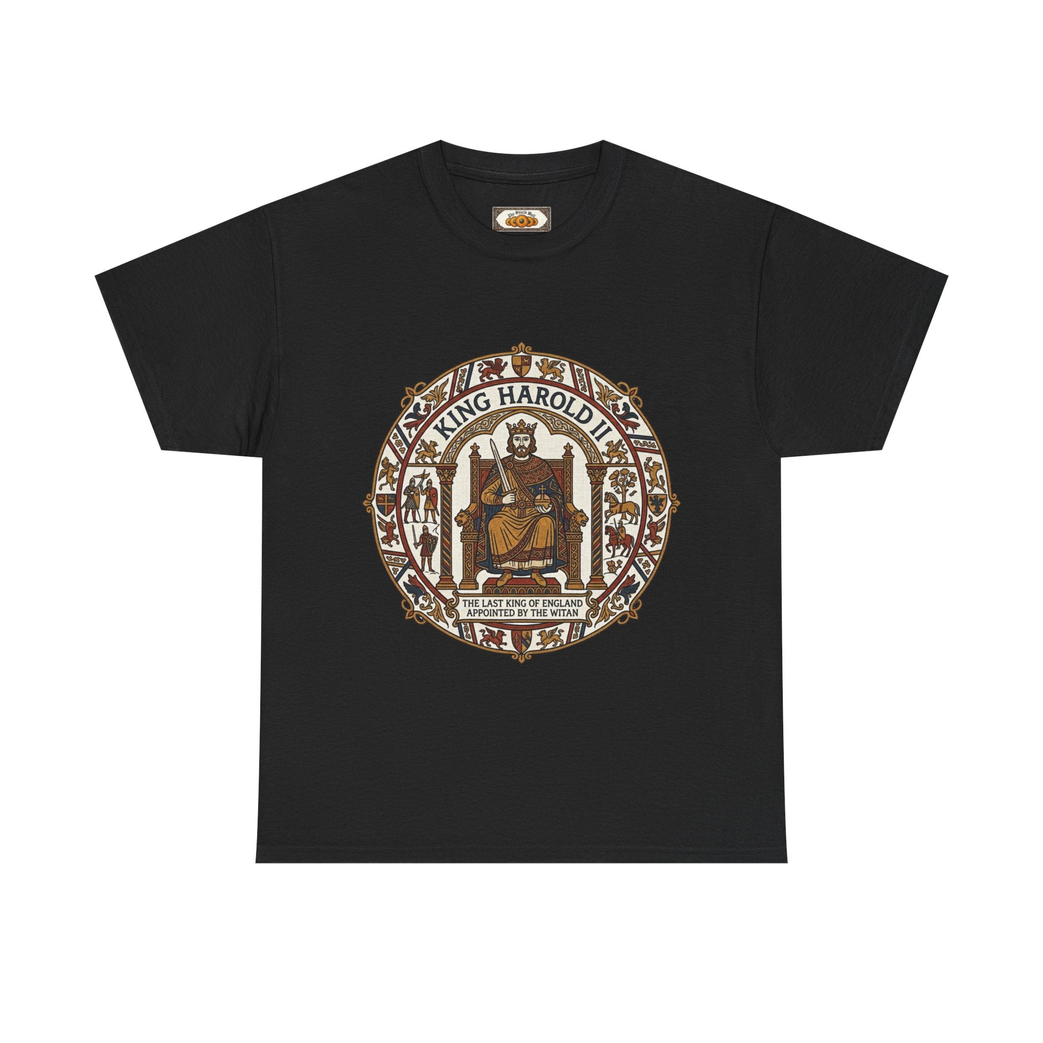 King Harold II T-Shirt | Unisex Adults Viking Anglo-Saxon History Tee | Battle of Hastings 1066