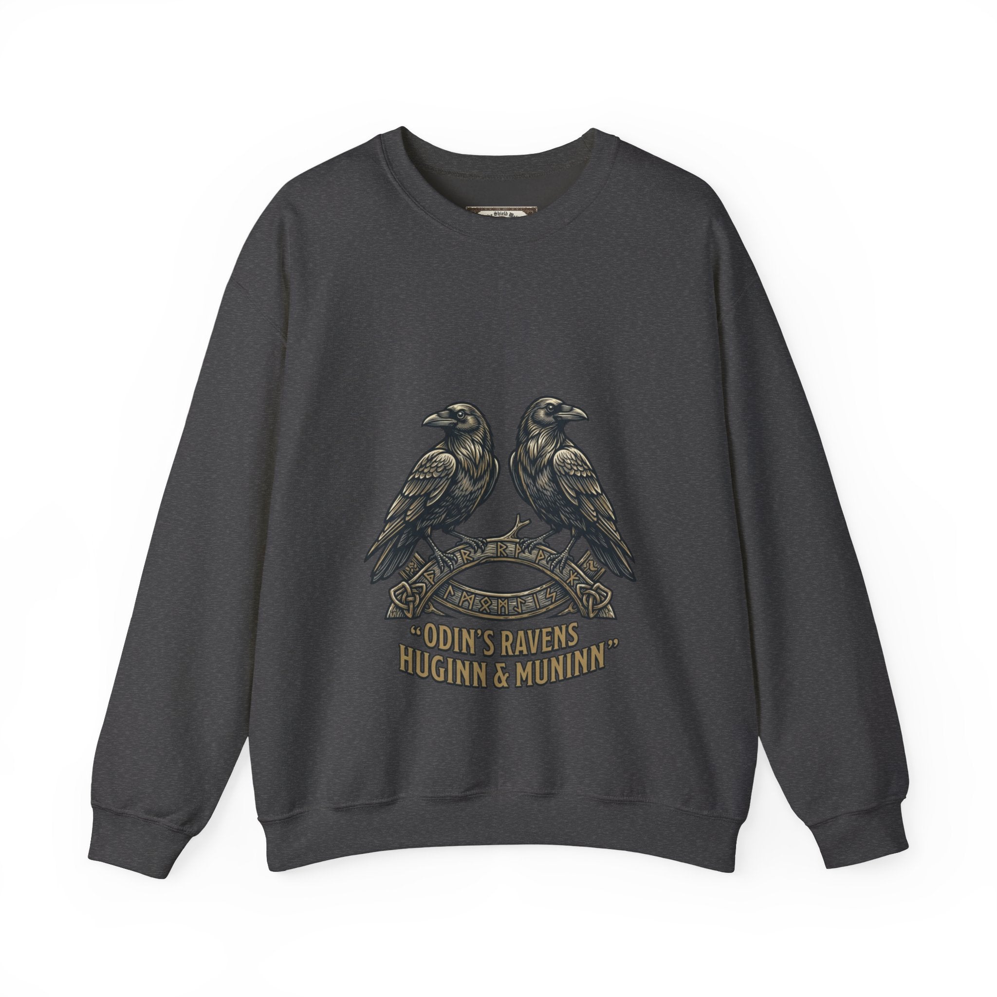 Odin's Ravens Huginn & Muninn Unisex Crewneck Sweatshirt — Norse Mythology Gift