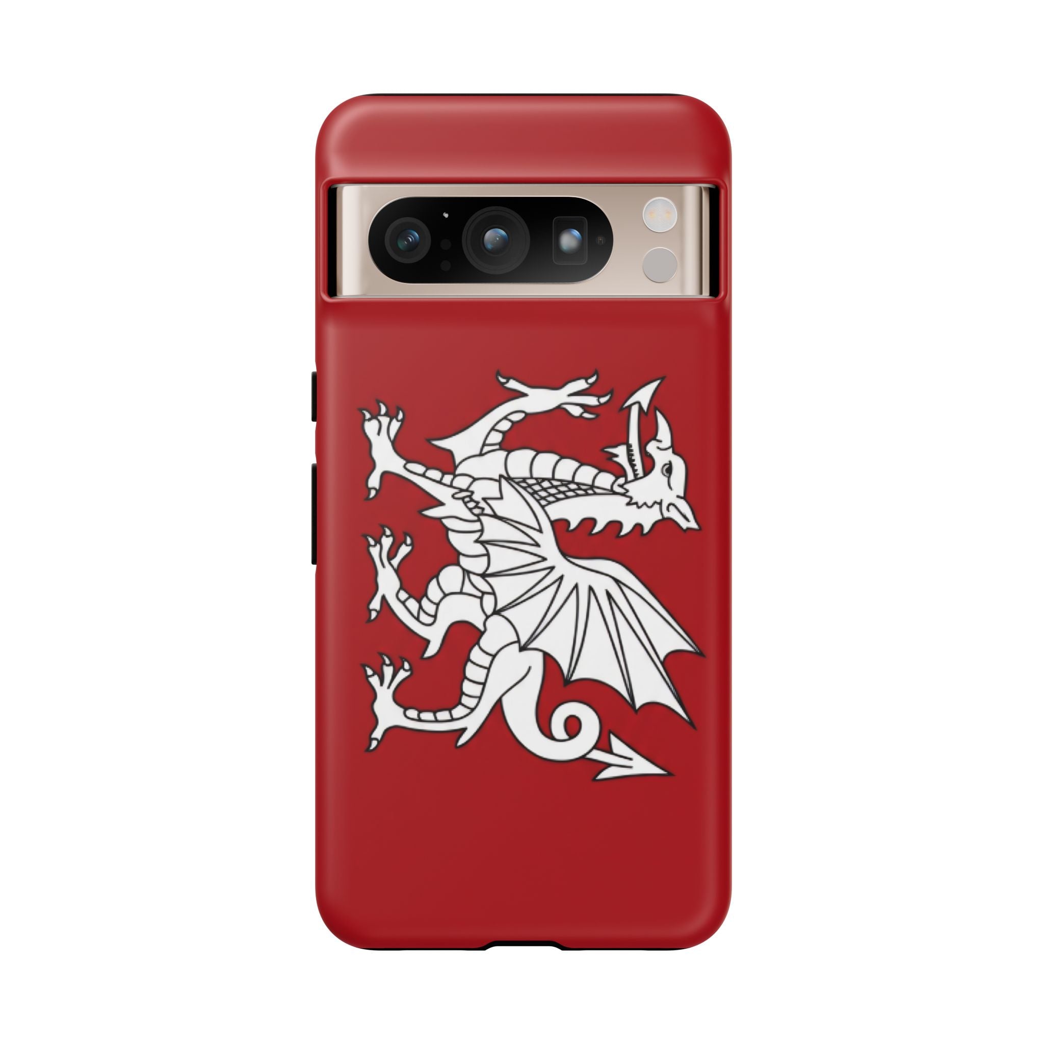 White Wessex Dragon Phone Case — Anglo-Saxon Emblem Phone Cover