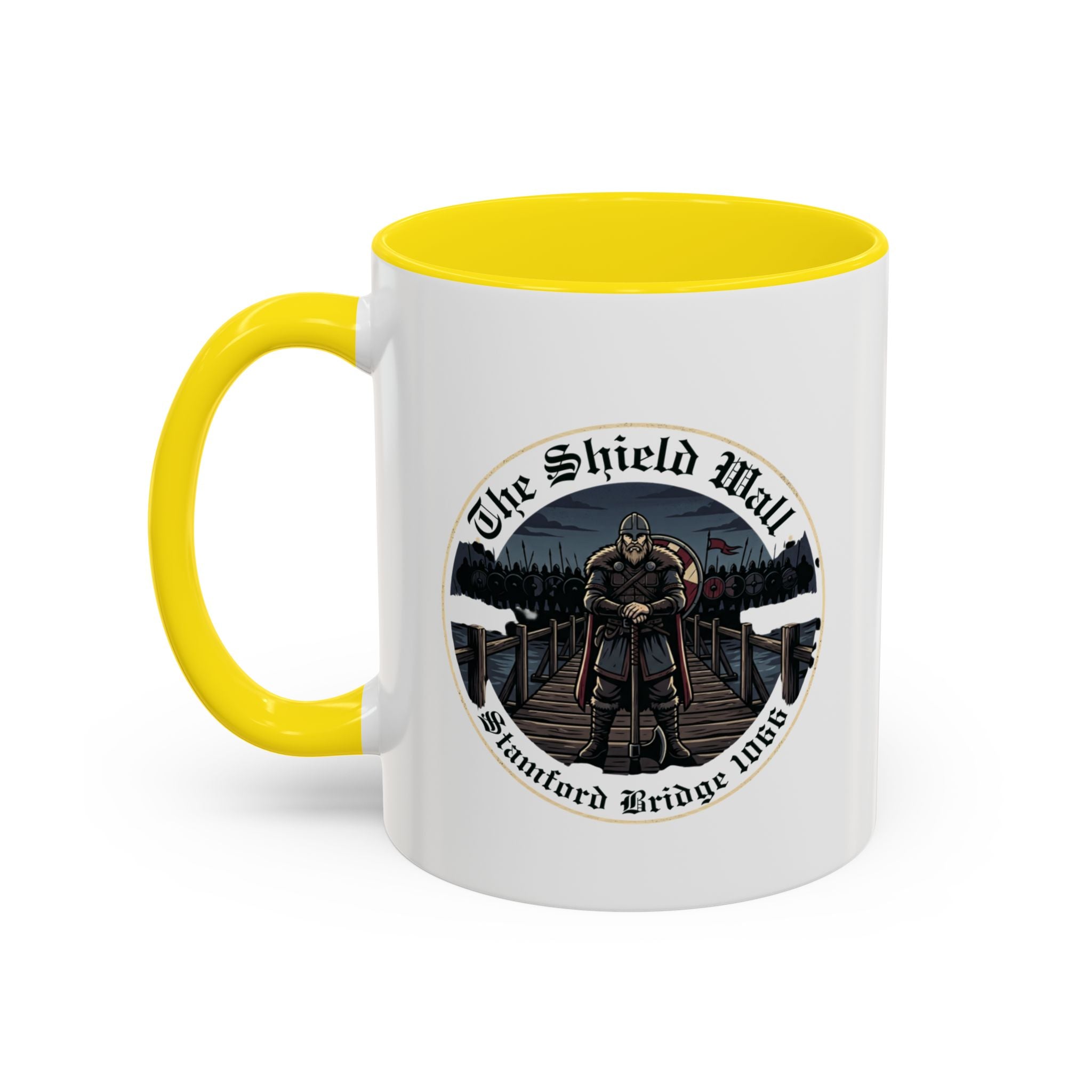 Stamford Bridge 1066 Accent Mug — The Lone Axeman of the Shield Wall