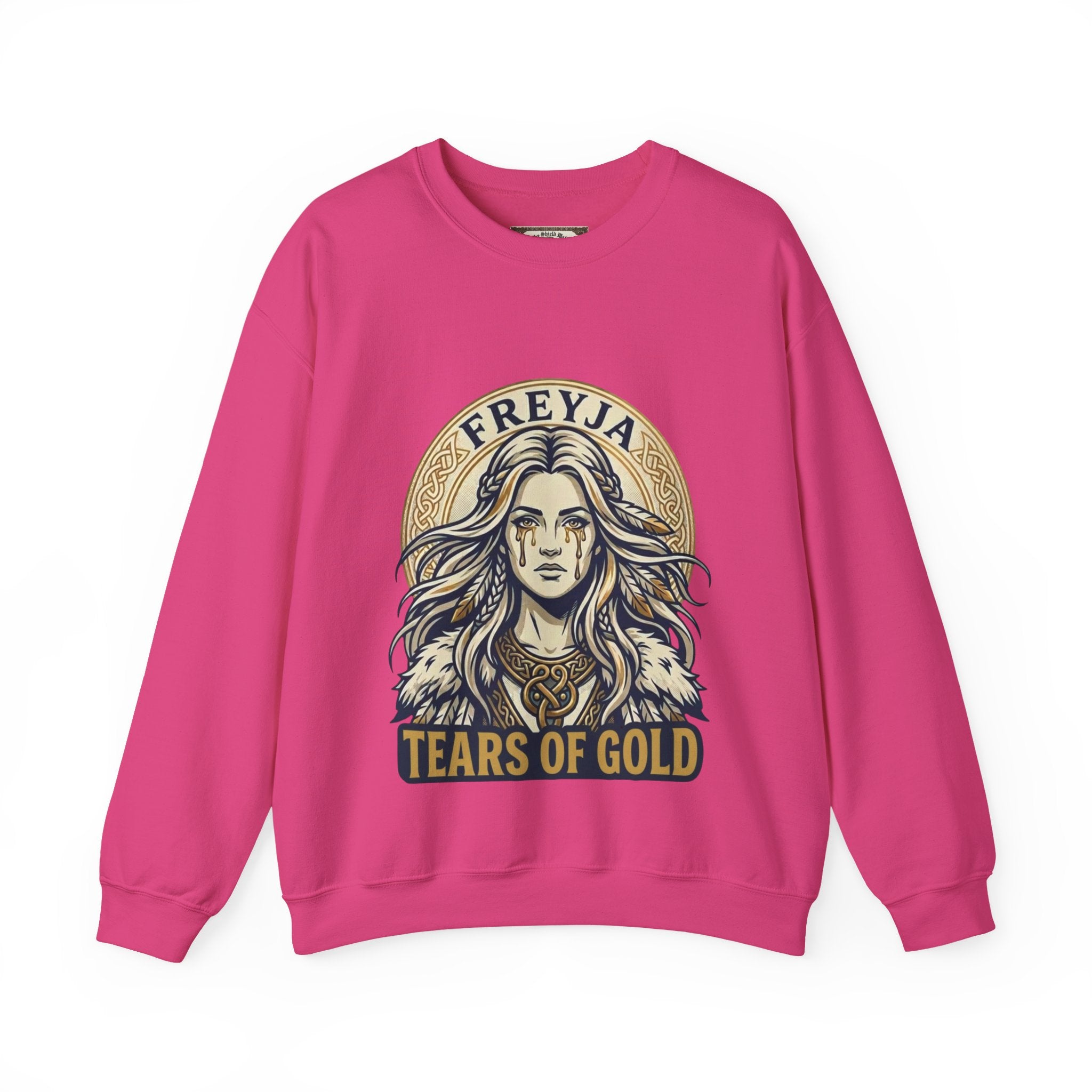 Freyja Tears of Gold Unisex Norse Goddess Sweatshirt – Adult Viking Mythology Top