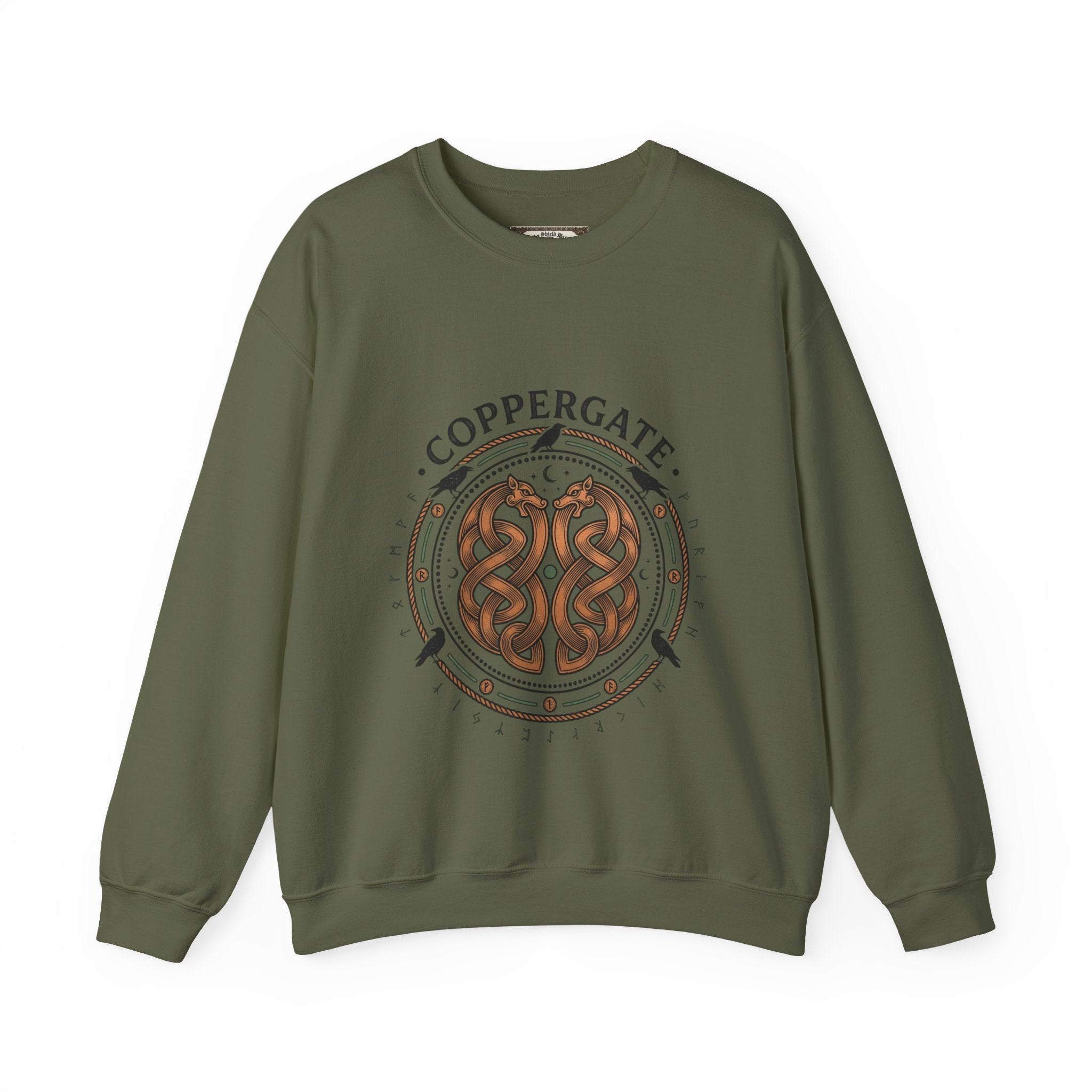 Coppergate Knotwork Sweatshirt | Unisex Anglo-Saxon Heritage Crewneck
