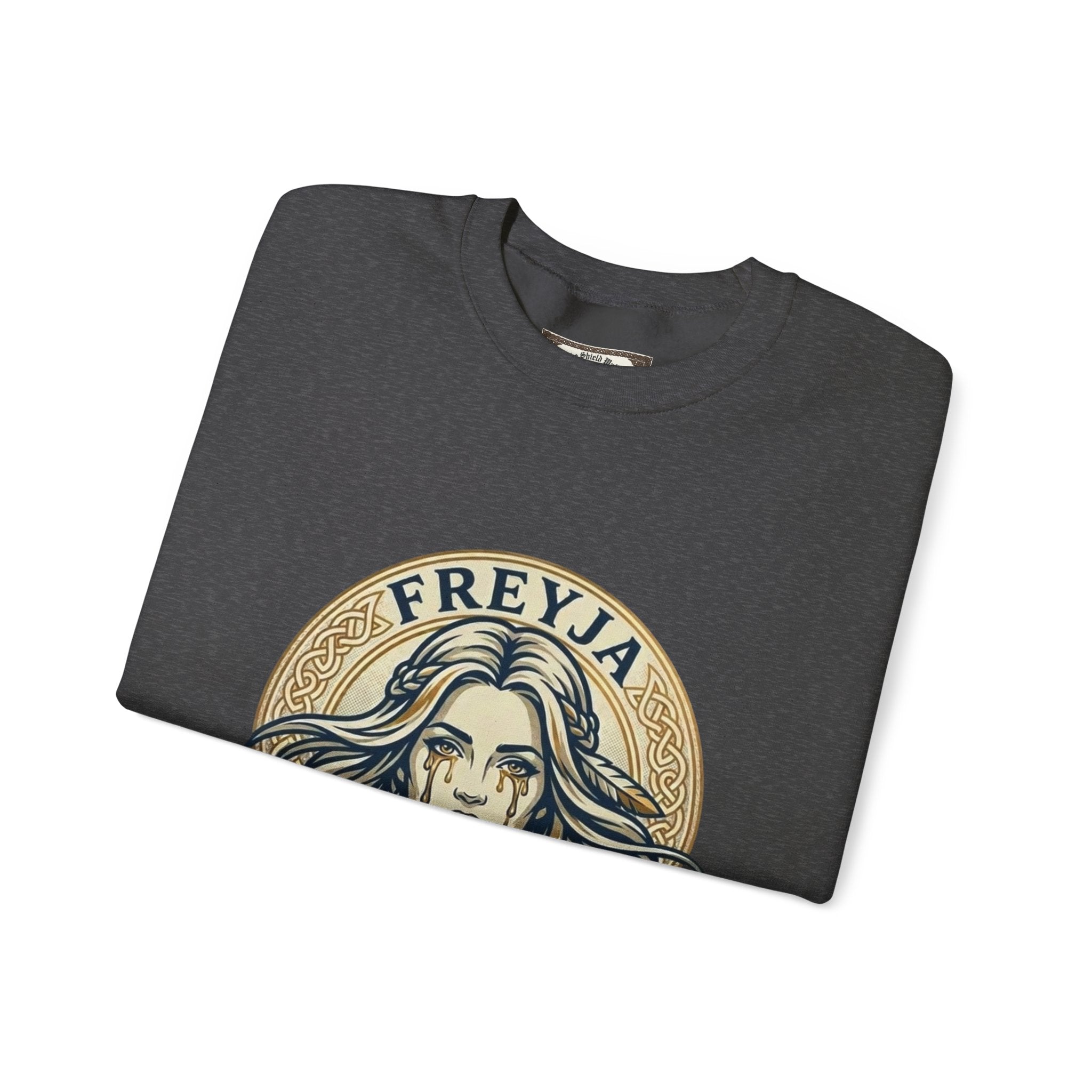 Freyja Tears of Gold Unisex Norse Goddess Sweatshirt – Adult Viking Mythology Top