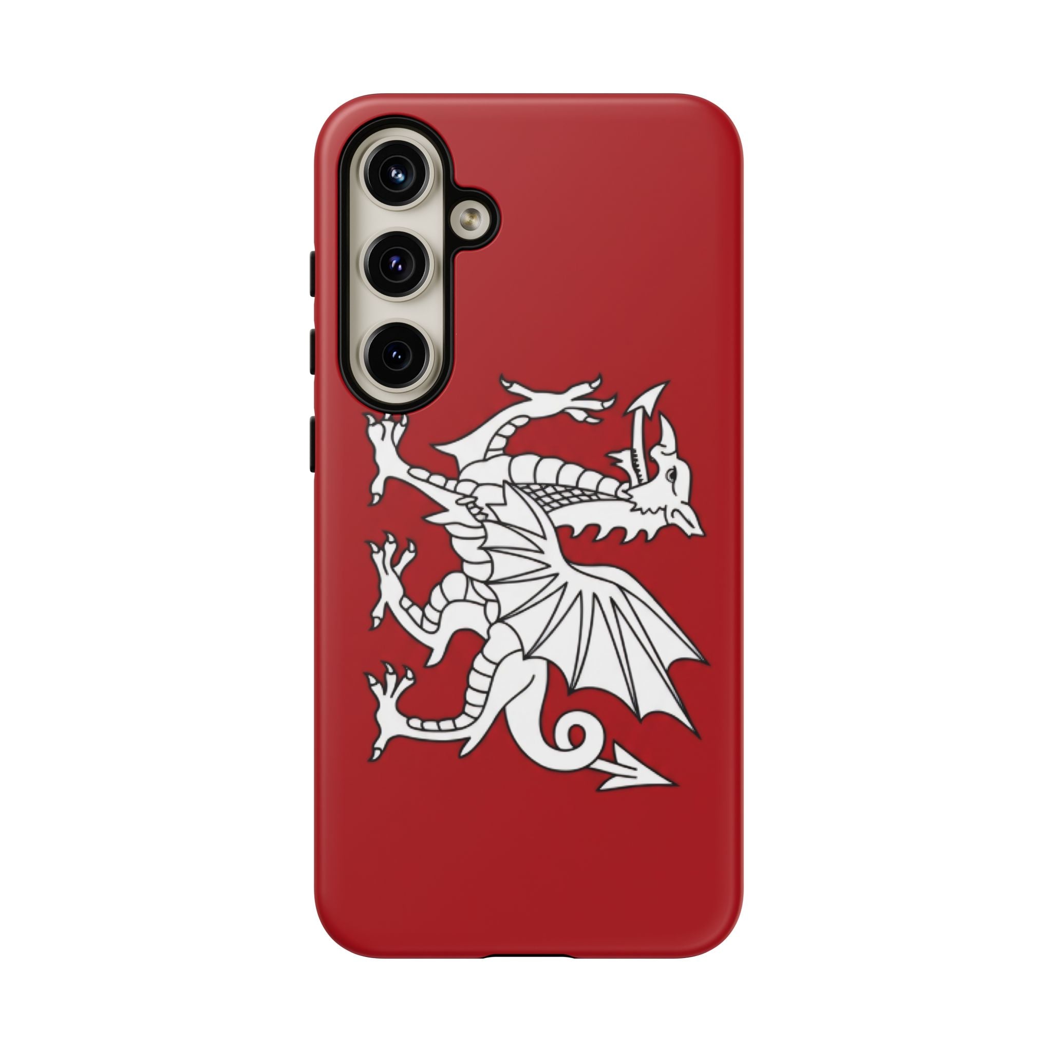 White Wessex Dragon Phone Case — Anglo-Saxon Emblem Phone Cover