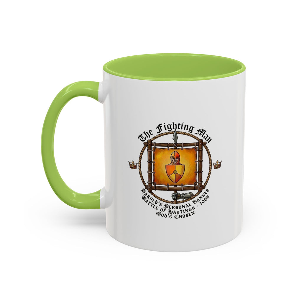 King Harold 'God's Chosen' The Fighting Man Banner Coffee Mug — 1066 Battle of Hastings Tribute
