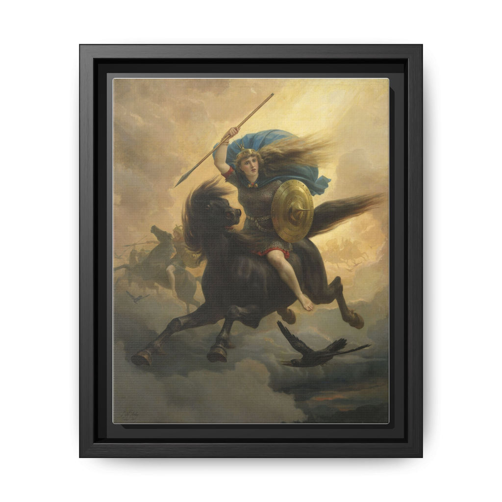 The Valkyrie by Peter Nicolai Arbo | 8×10" Framed Matte Canvas Print