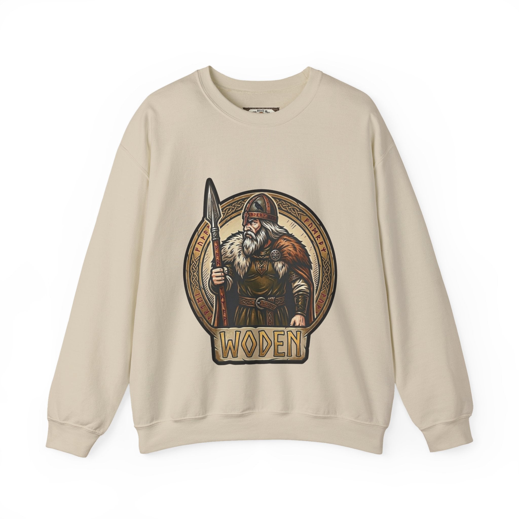 Woden Crewneck Sweatshirt | Unisex Anglo-Saxon Odin Mythology Sweater
