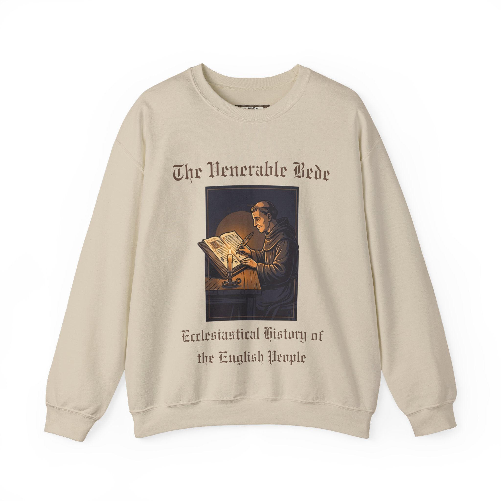 The Venerable Bede Sweatshirt | Unisex Anglo-Saxon Scholar History Crewneck for Adults