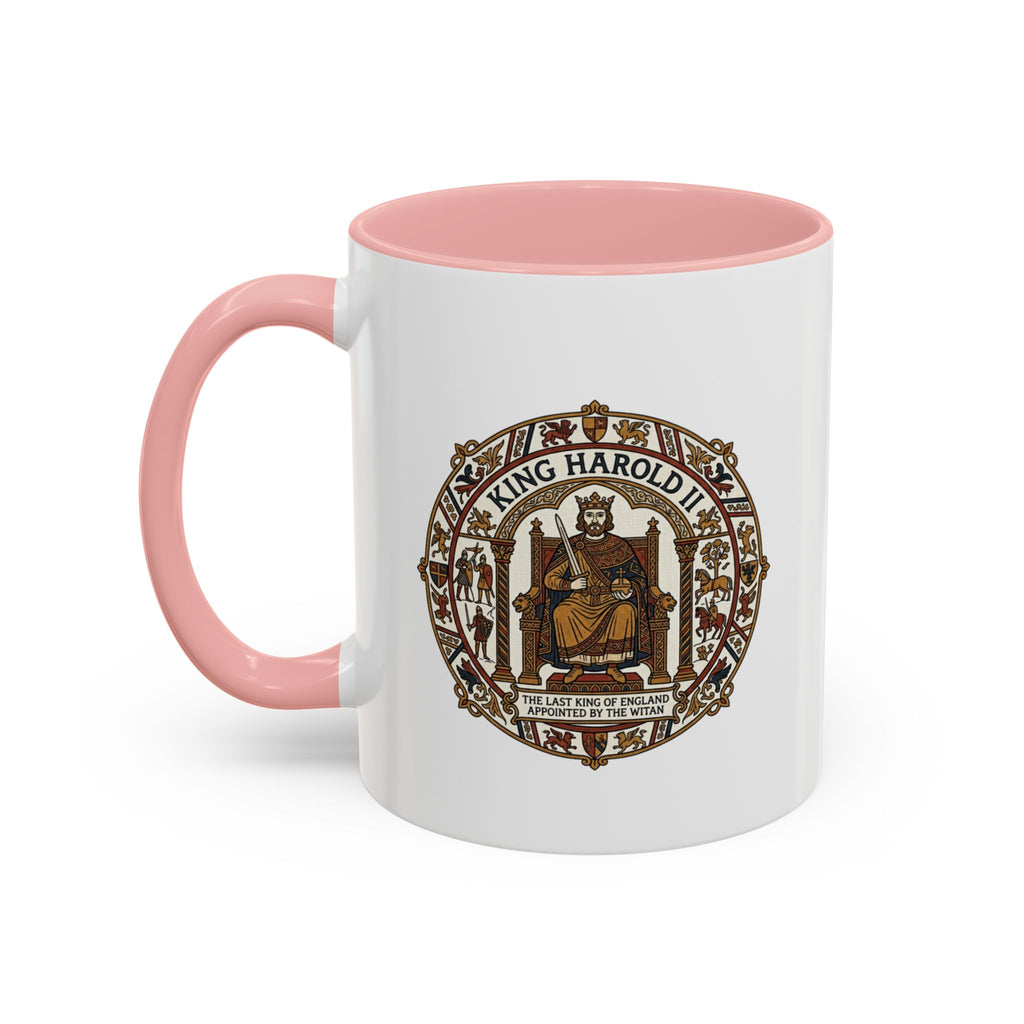 King Harold II Crest Mug — Bayeux Tapestry Medieval Coffee Cup (11oz)