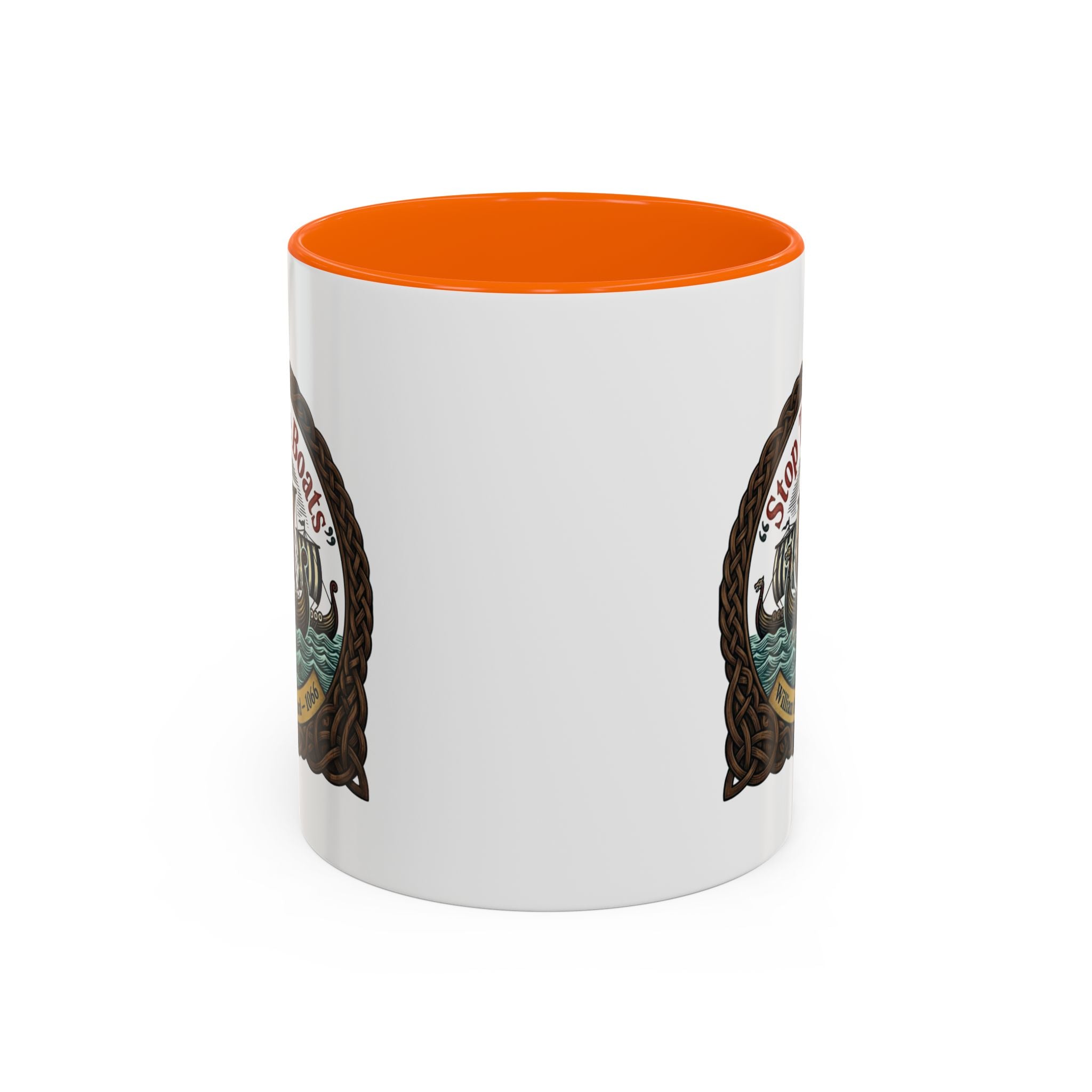 "Stop the Boats" Norman Protest Accent Coffee Mug — William the Bastard 1066 — 11oz