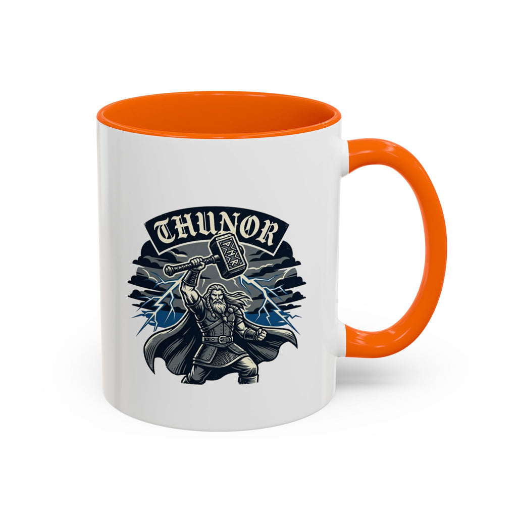 Thunor — Anglo-Saxon Thunder God 11oz Accent Mug | Norse History Gift