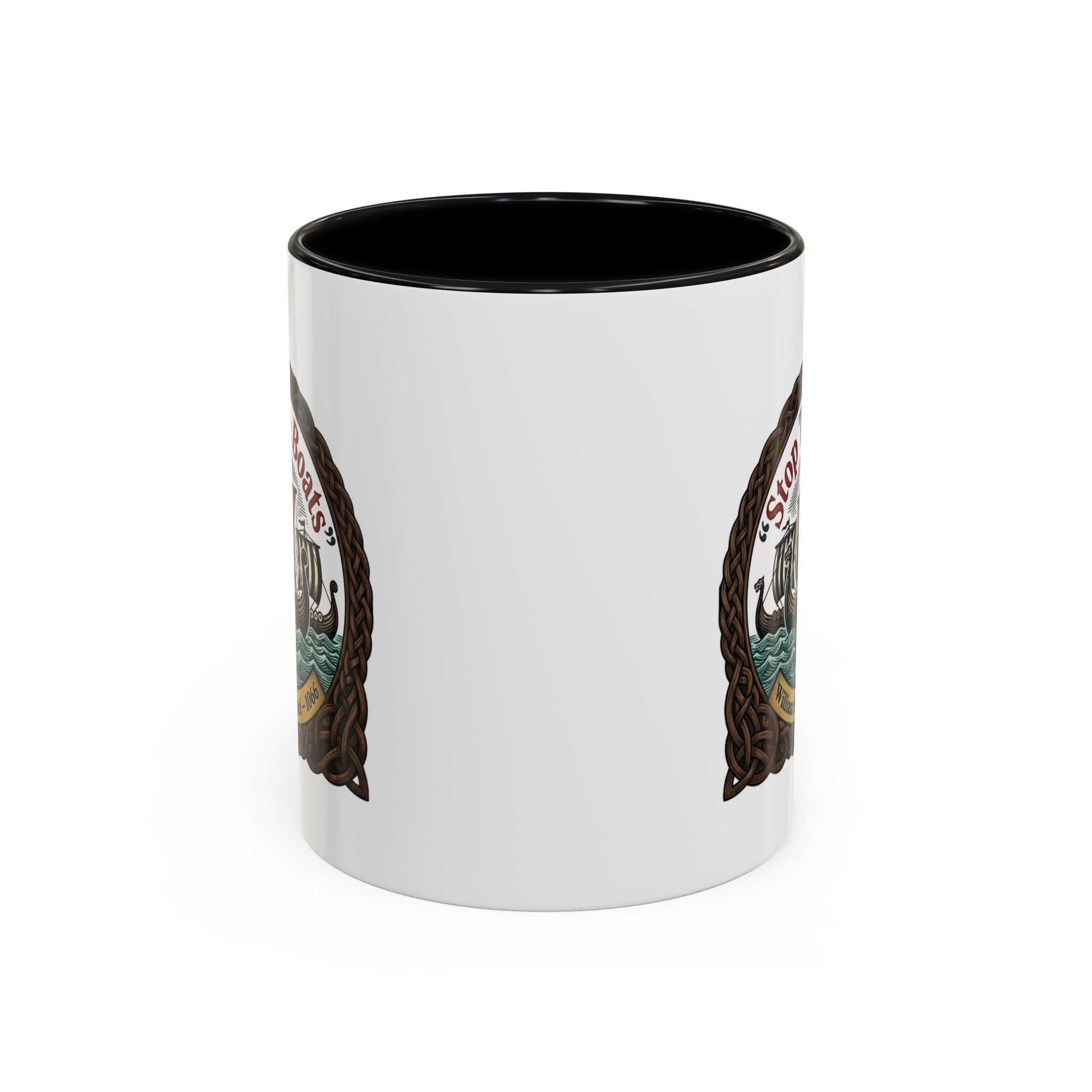 "Stop the Boats" Norman Protest Accent Coffee Mug — William the Bastard 1066 — 11oz