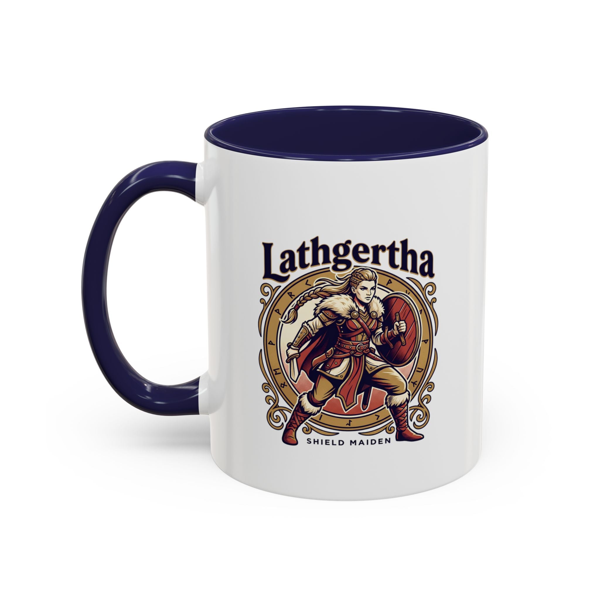 Viking Shield Maiden Mug — Lathgertha Ceramic Coffee Mug | The Shield Wall