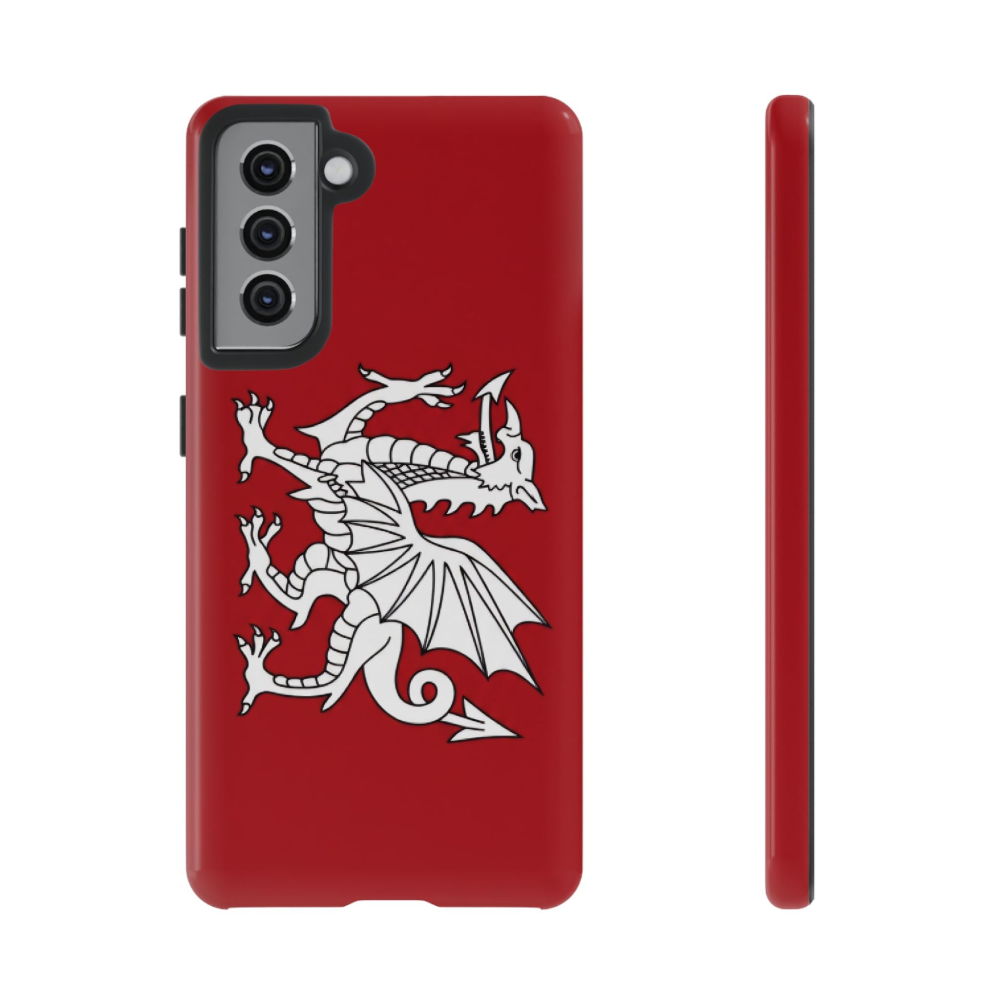 White Wessex Dragon Phone Case — Anglo-Saxon Emblem Phone Cover