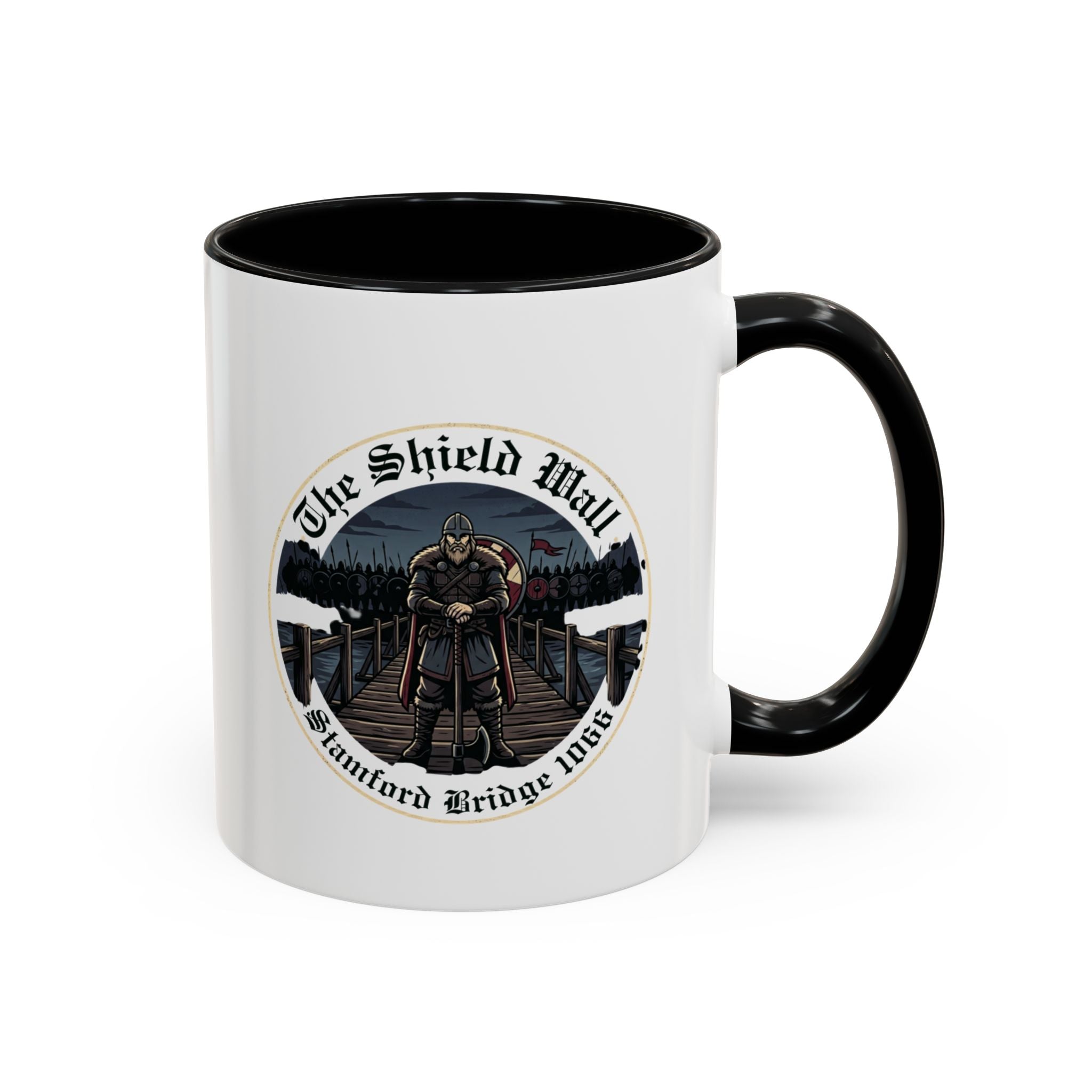 Stamford Bridge 1066 Accent Mug — The Lone Axeman of the Shield Wall