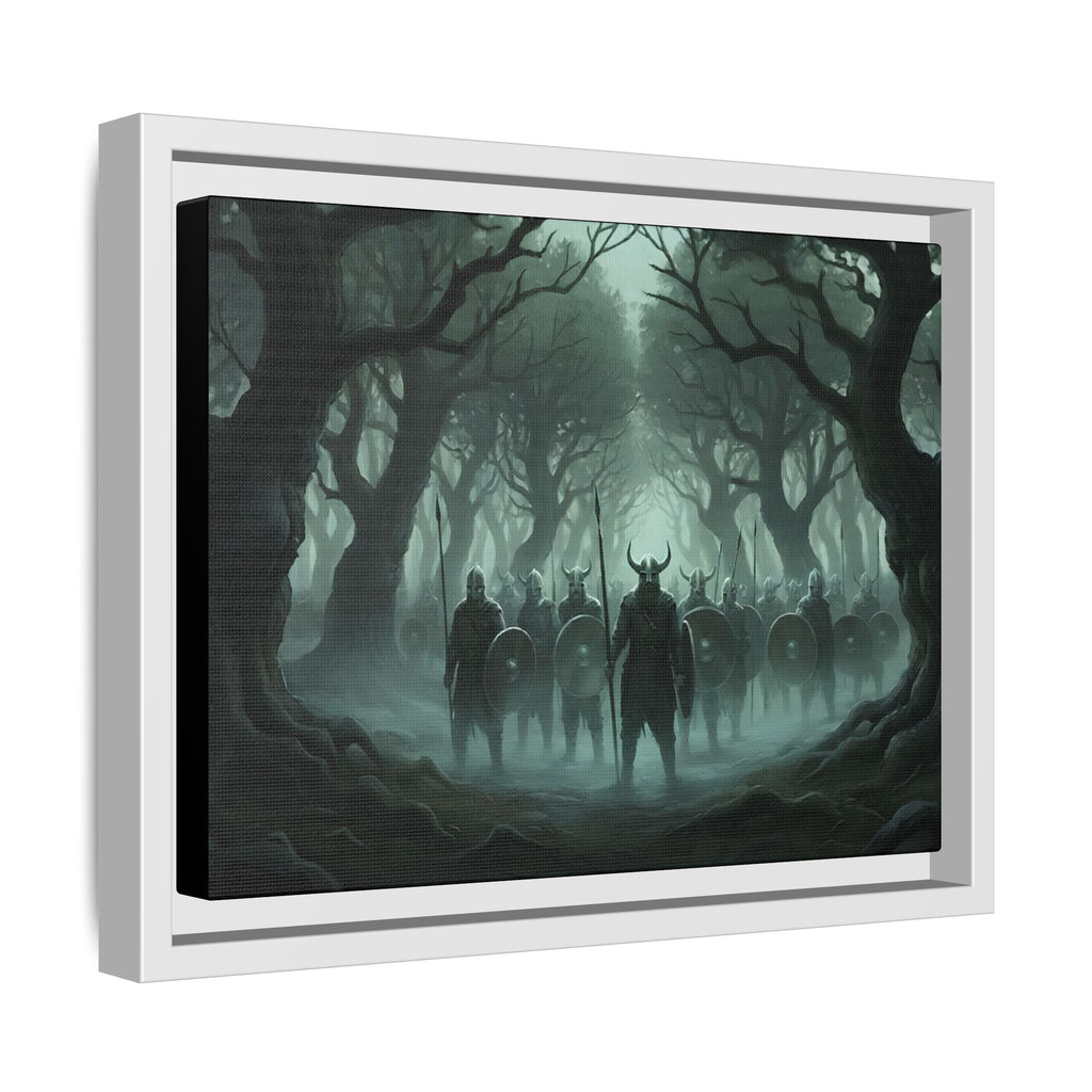 Viking Warriors Matte Framed Canvas — "Viking Ghosts of Kingley Vale"
