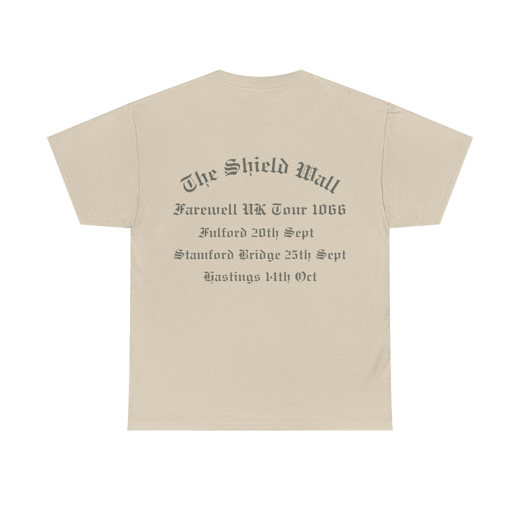 1066 Shield Wall Farewell Tour T-Shirt — Battle of Hastings, Stamford Bridge & Fulford