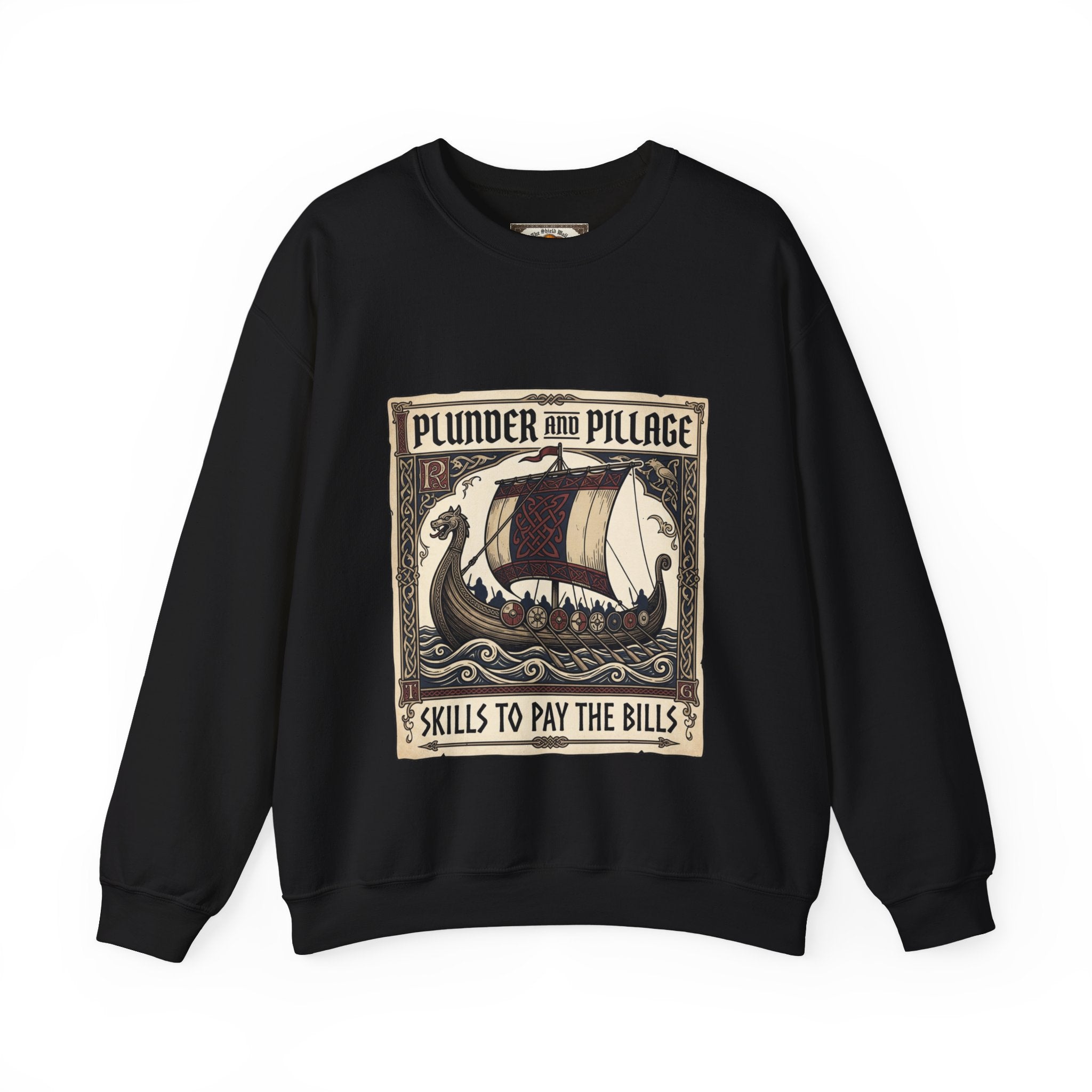 Viking Plunder & Pillage Crewneck Sweatshirt | Unisex Adult Norse Humour | S–2XL