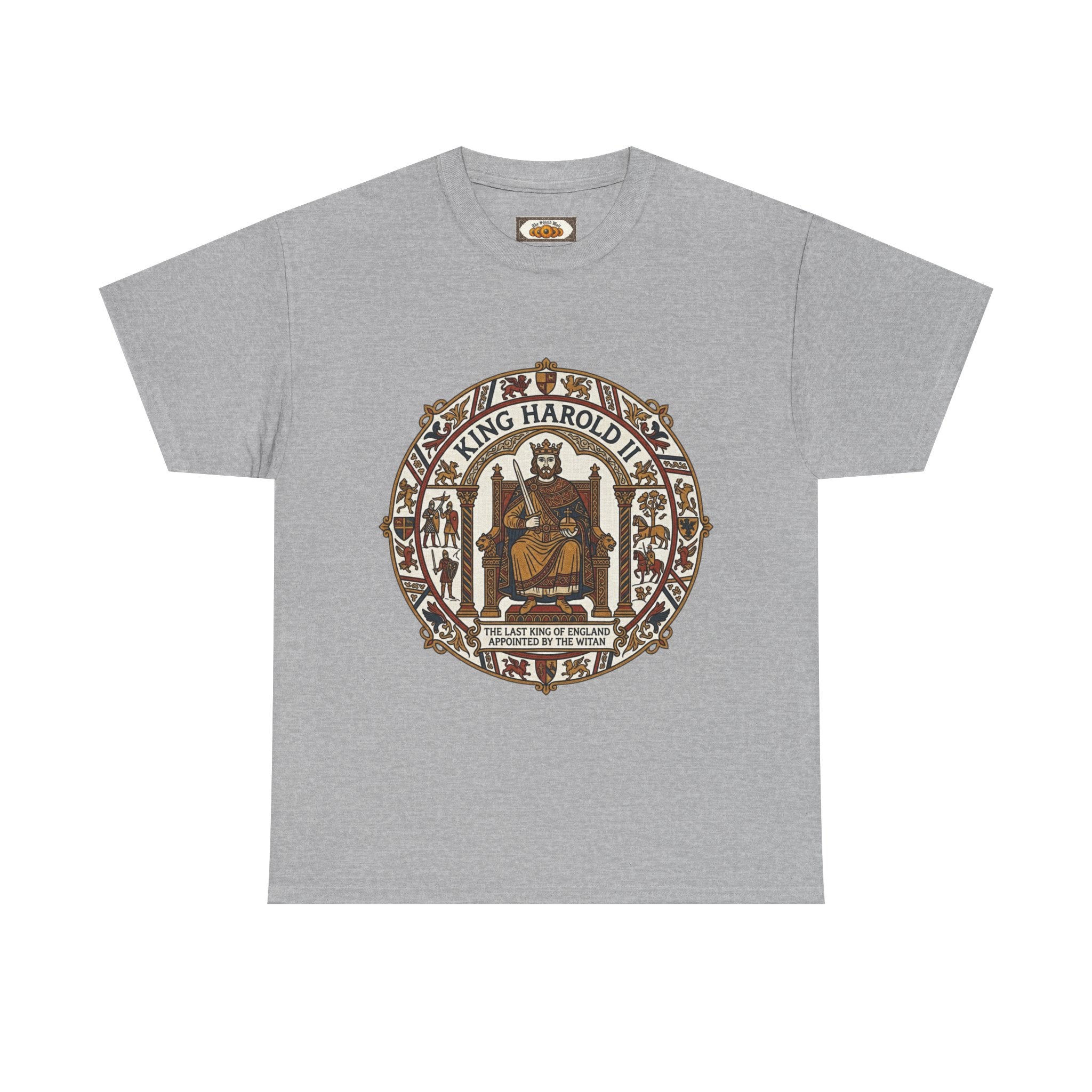 King Harold II T-Shirt | Unisex Adults Viking Anglo-Saxon History Tee | Battle of Hastings 1066