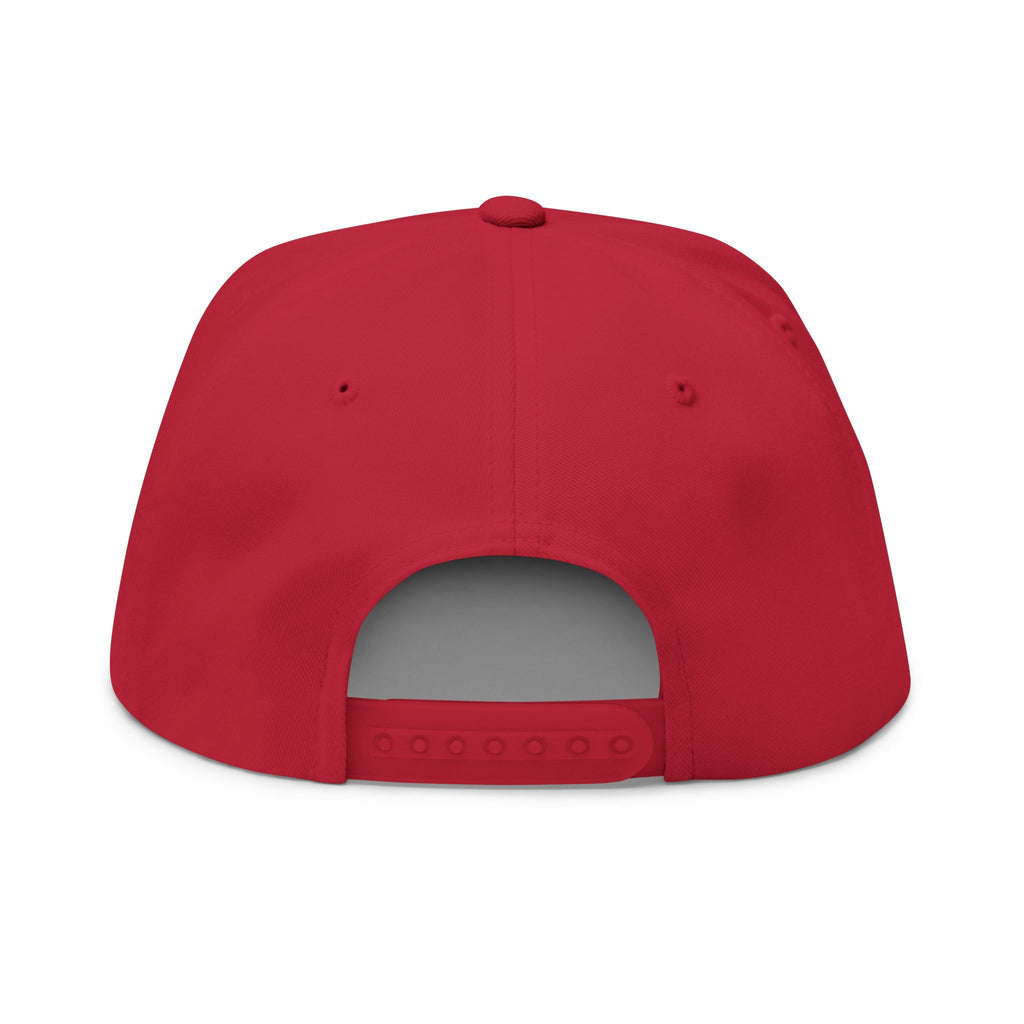 Wessex White Dragon Embroidered Flat Bill Cap — Anglo-Saxon Snapback | Heritage Clothing