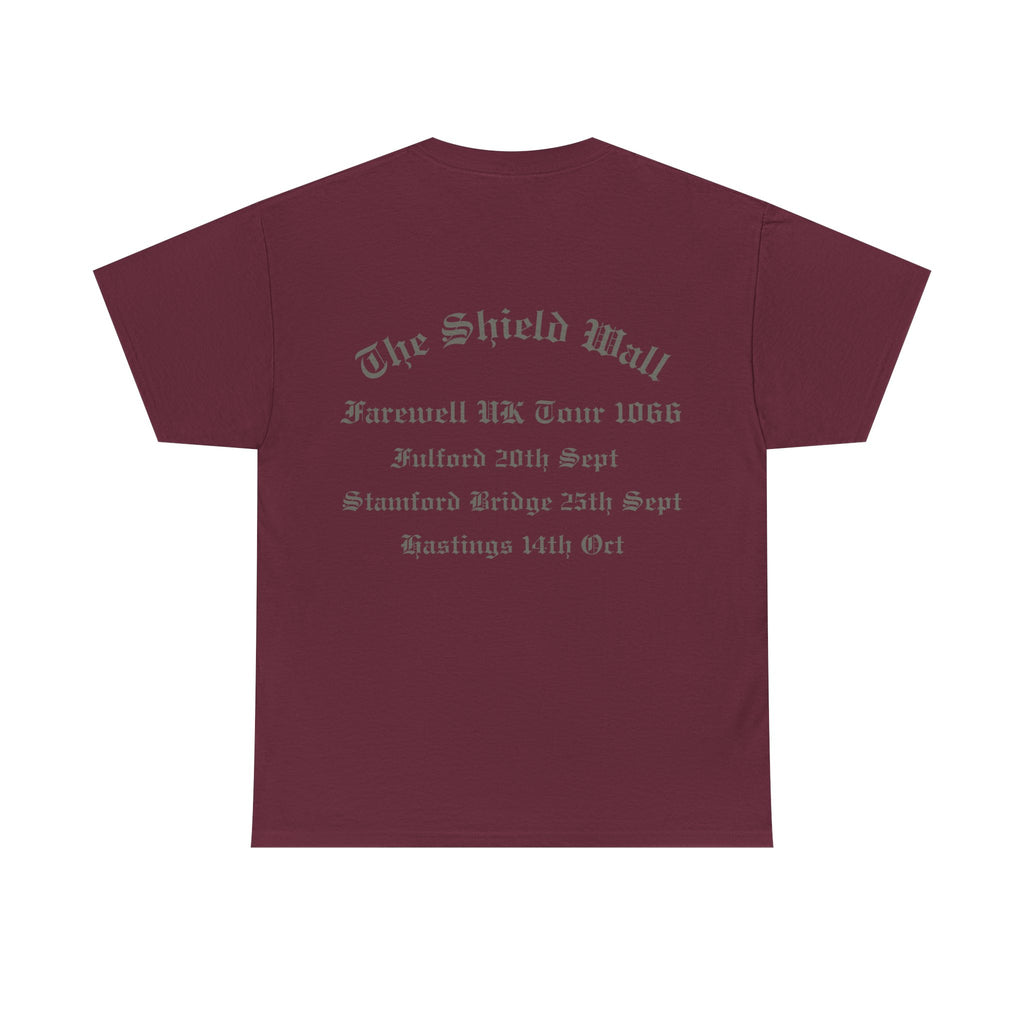 1066 Shield Wall Farewell Tour T-Shirt — Battle of Hastings, Stamford Bridge & Fulford