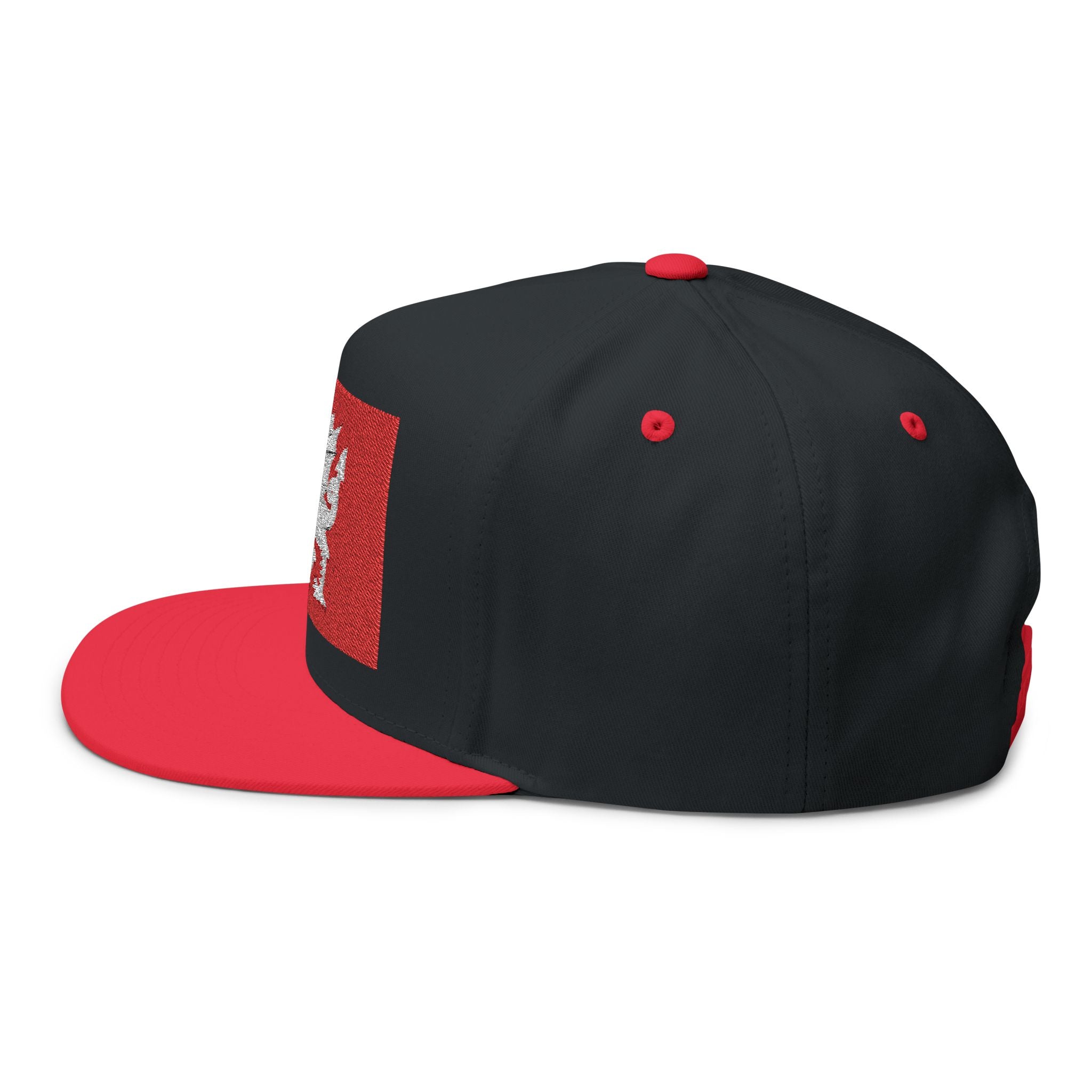Wessex White Dragon Embroidered Flat Bill Cap — Anglo-Saxon Snapback | Heritage Clothing