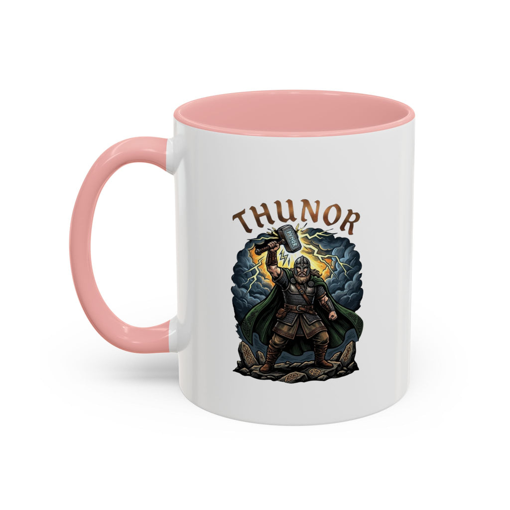 Thunor Hammer Coffee Mug — Anglo-Saxon God of Thunder | 11oz Accent Mug