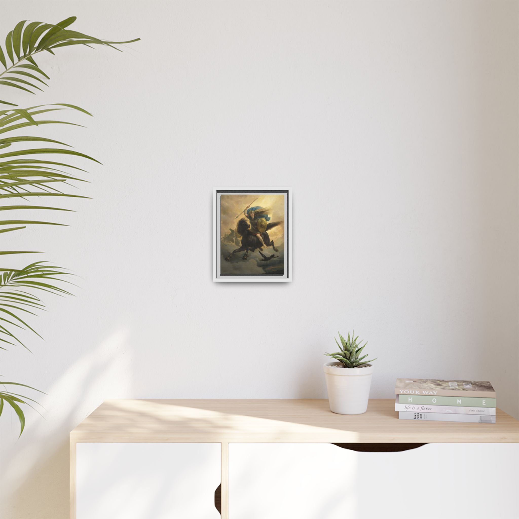 The Valkyrie by Peter Nicolai Arbo | 8×10" Framed Matte Canvas Print