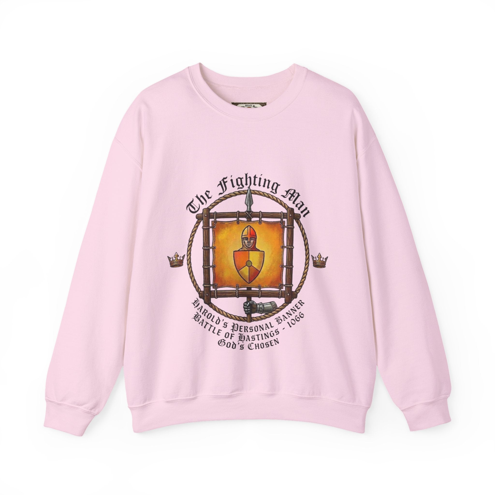 King Harold II Fighting Man Banner Sweatshirt — The Last Anglo-Saxon King (Battle of Hastings 1066)