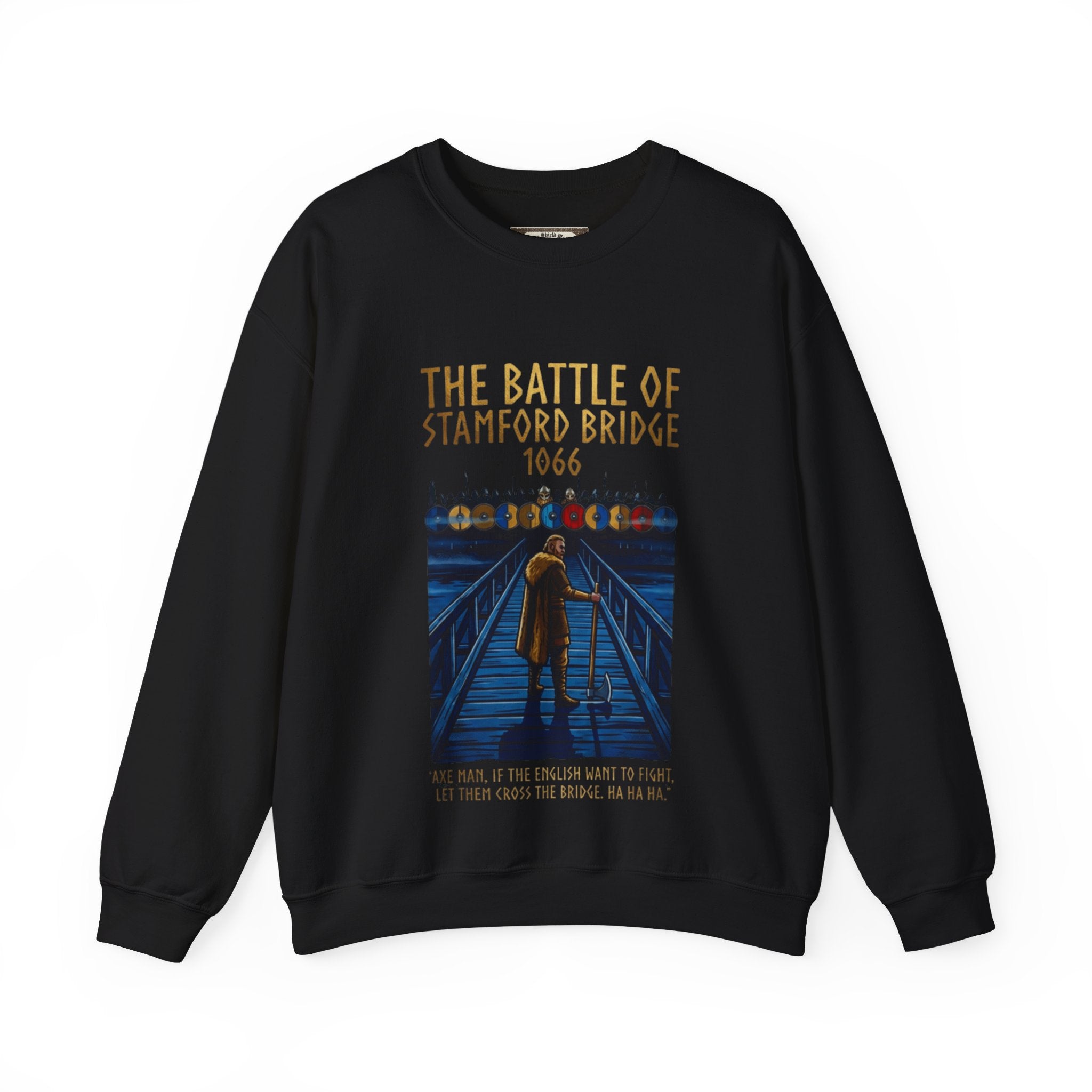 Battle of Stamford Bridge 1066 — 'Axeman' Viking Crewneck Sweatshirt | Norse History Clothing