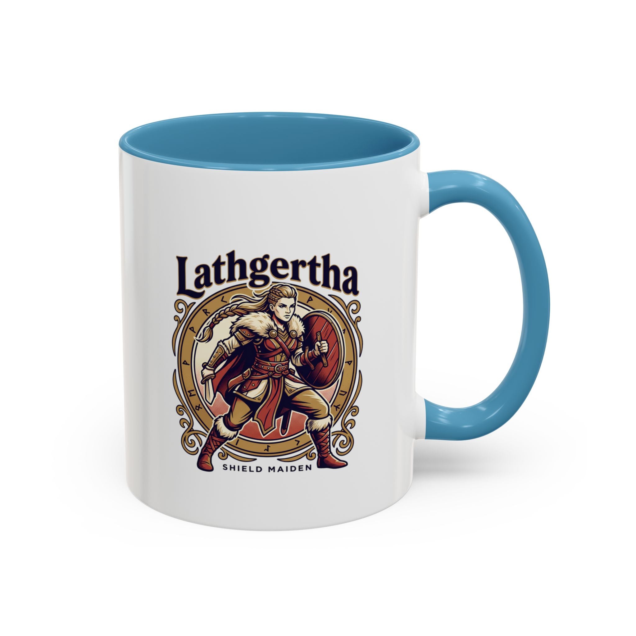 Viking Shield Maiden Mug — Lathgertha Ceramic Coffee Mug | The Shield Wall