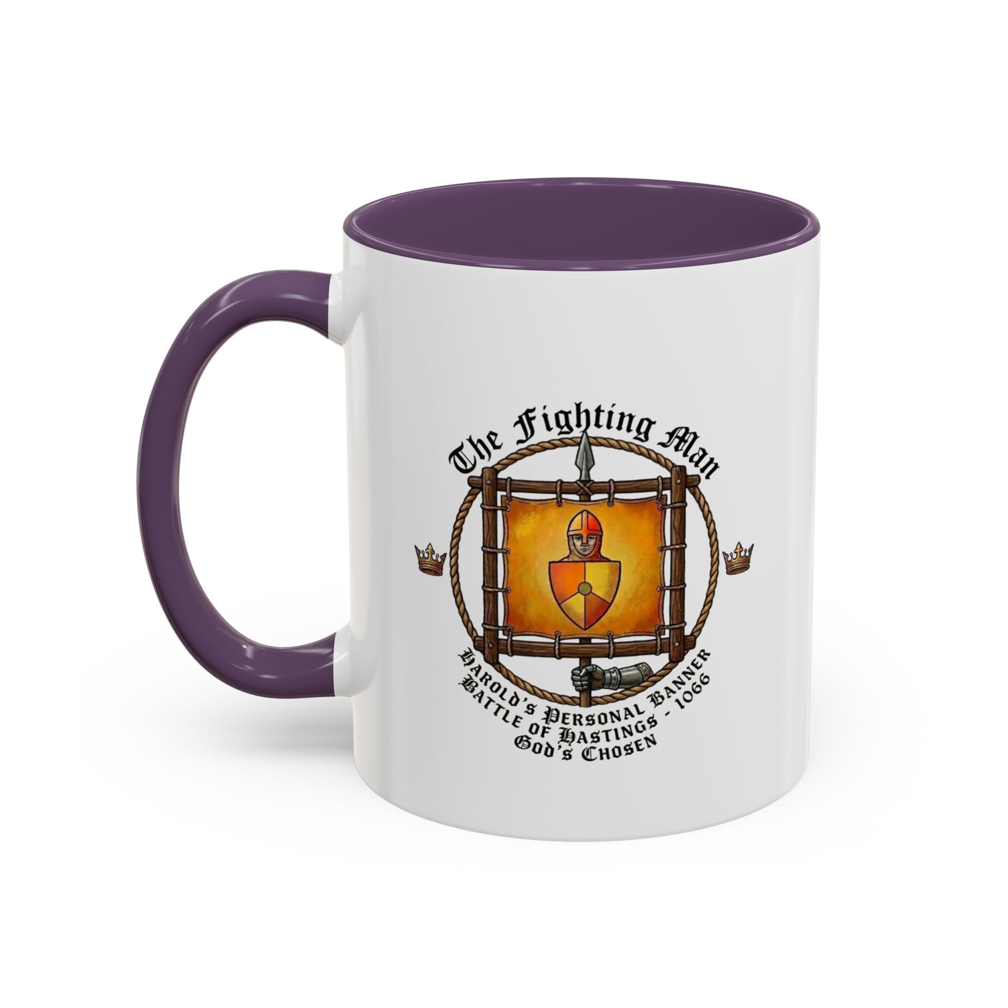 King Harold 'God's Chosen' Fighting Man Banner Coffee Mug | 1066 Battle of Hastings – 11oz