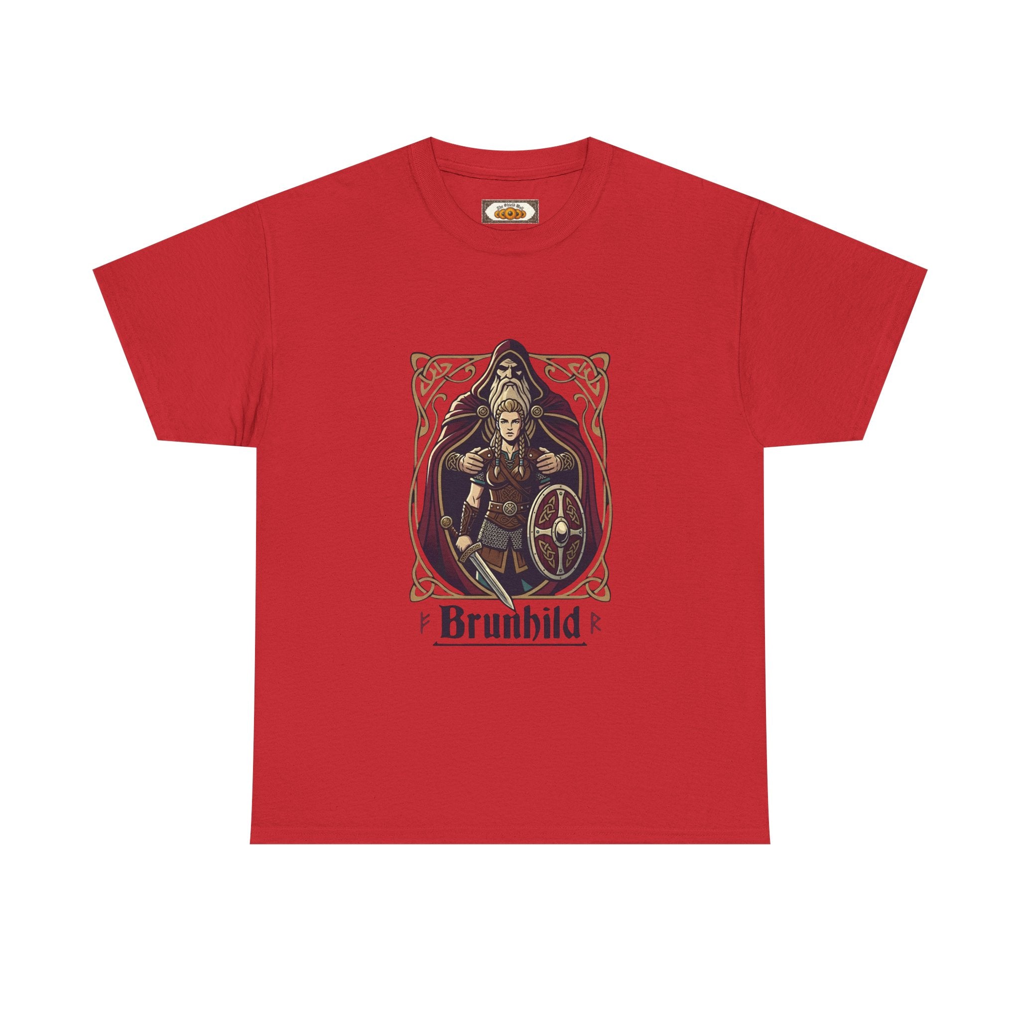 Brunhild Shield Maiden T-Shirt | Unisex Adults | Viking Warrior & Norse Mythology | The Shield Wall