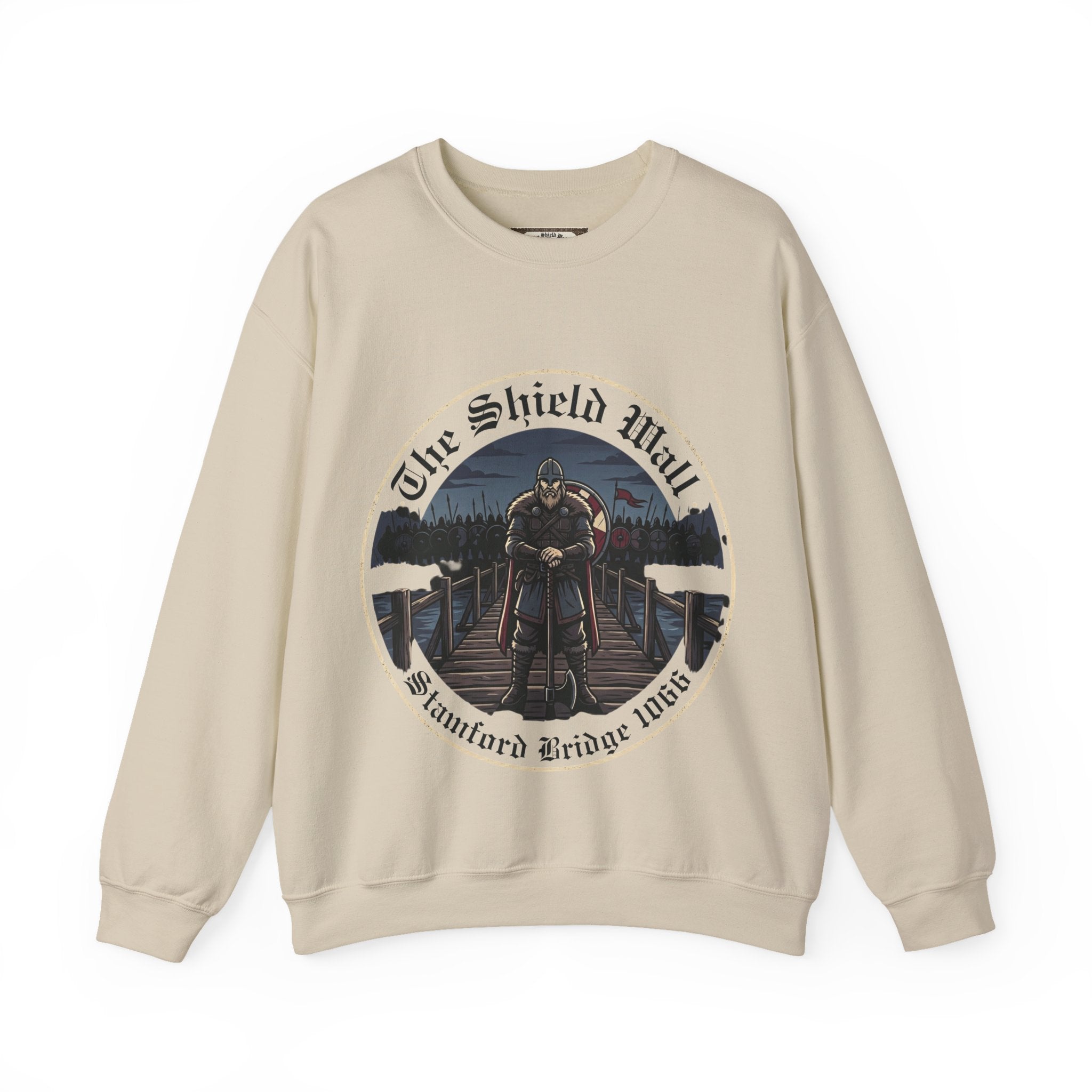 Viking Shield Wall Crewneck Sweatshirt | Unisex Adults | Stamford Bridge 1066