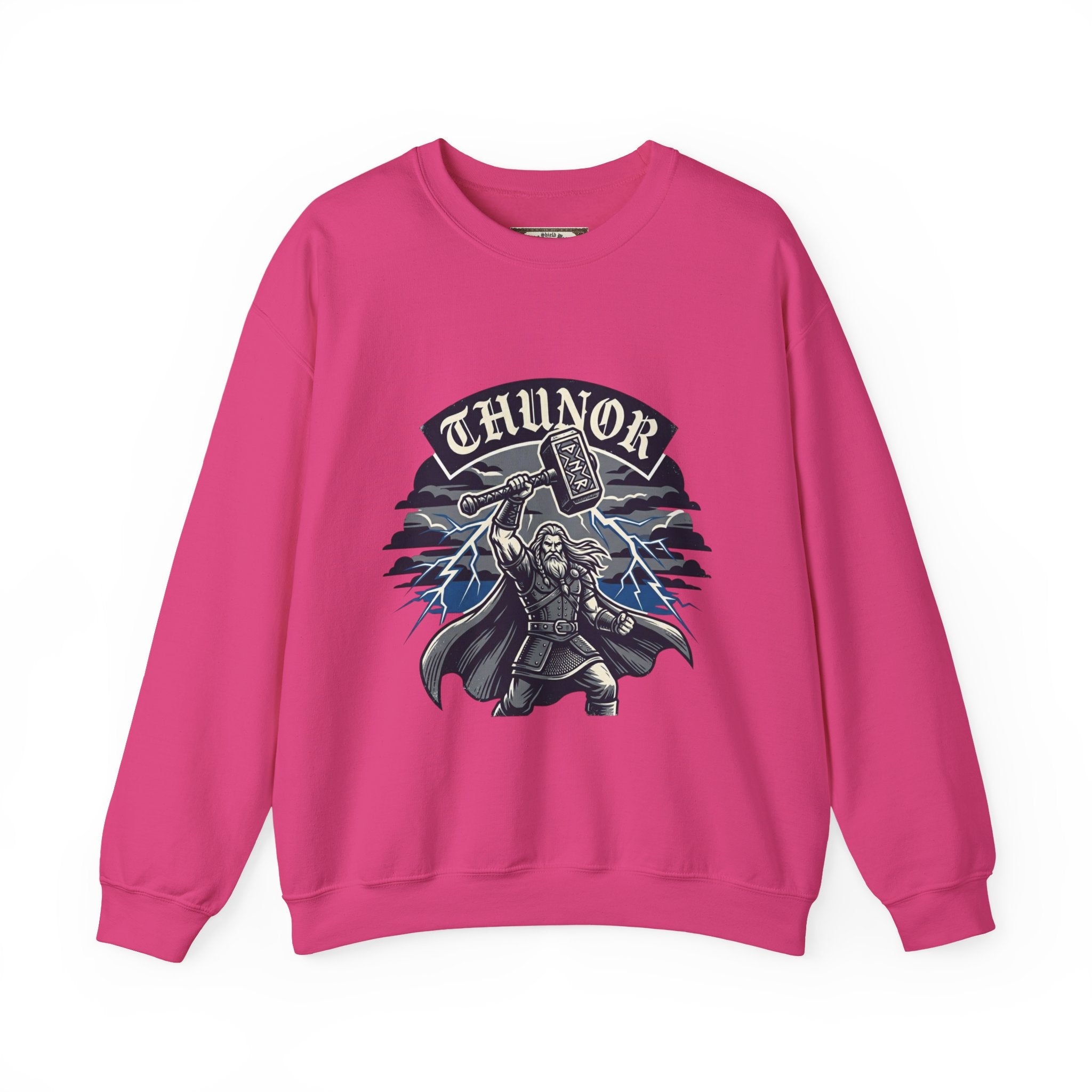Thunor 'The Thunderer' Sweatshirt — Anglo-Saxon God of Thunder Design
