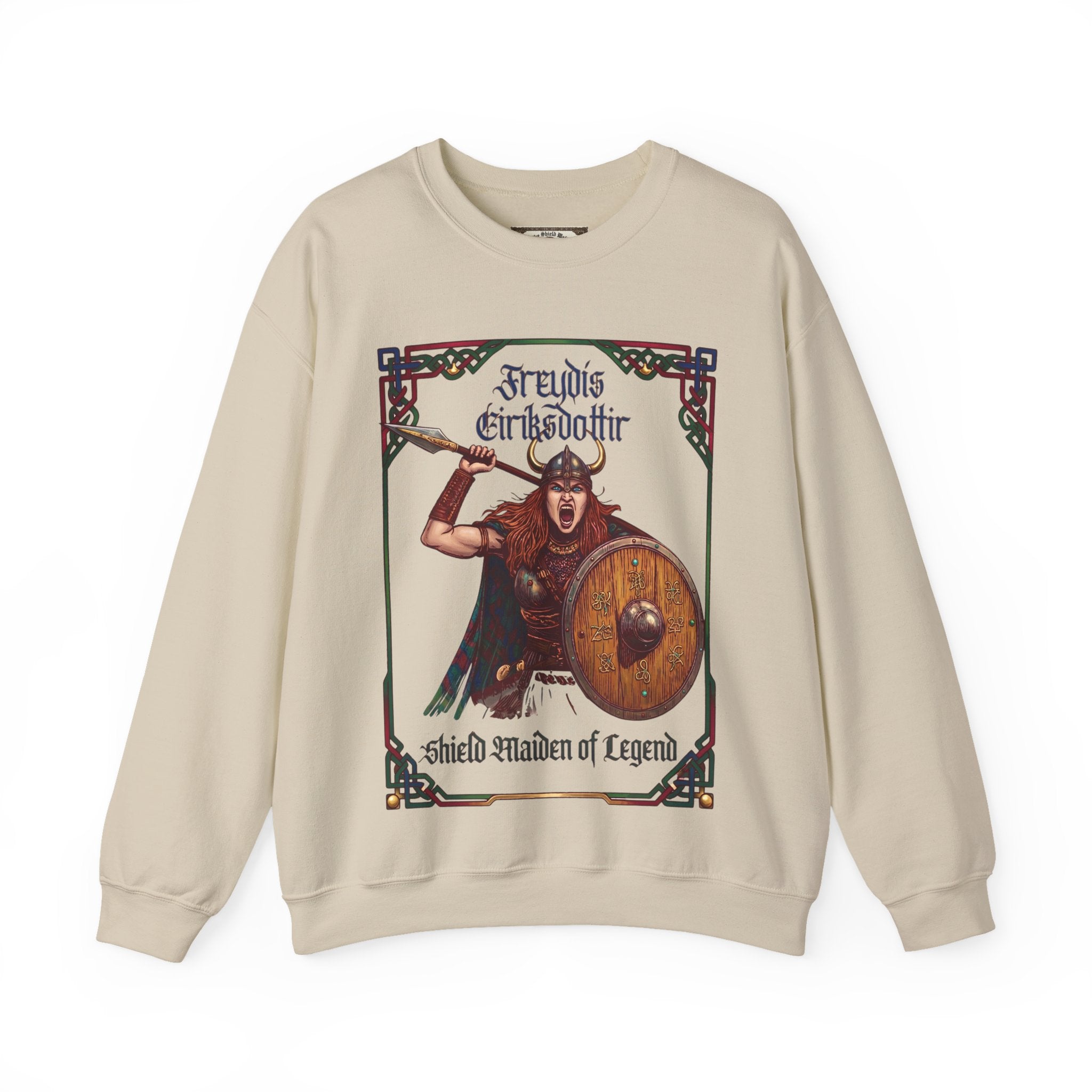 Freydís Eiríksdóttir Shield Maiden Sweatshirt | Norse Viking Warrior Woman