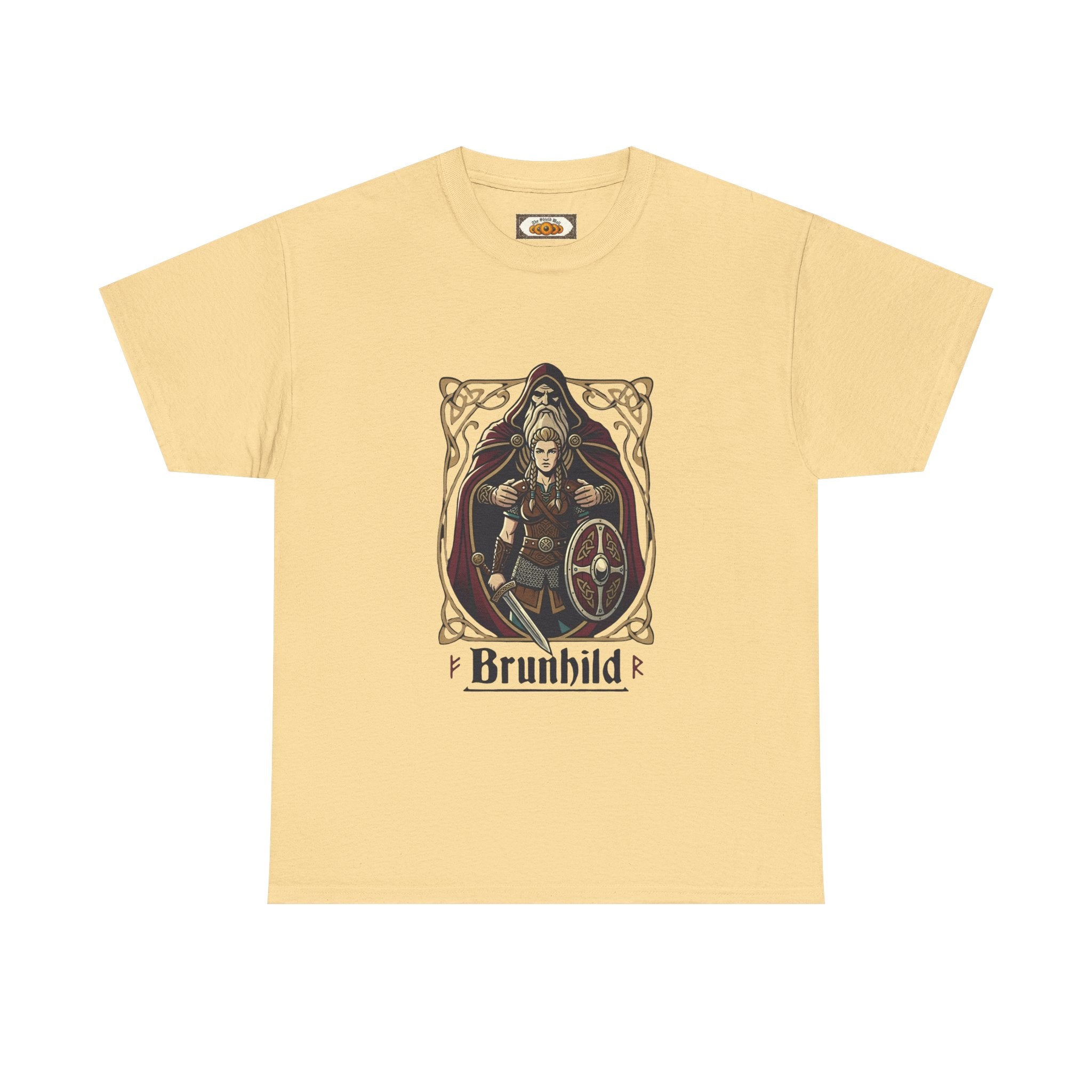 Brunhild Shield Maiden T-Shirt | Unisex Adults | Viking Warrior & Norse Mythology | The Shield Wall