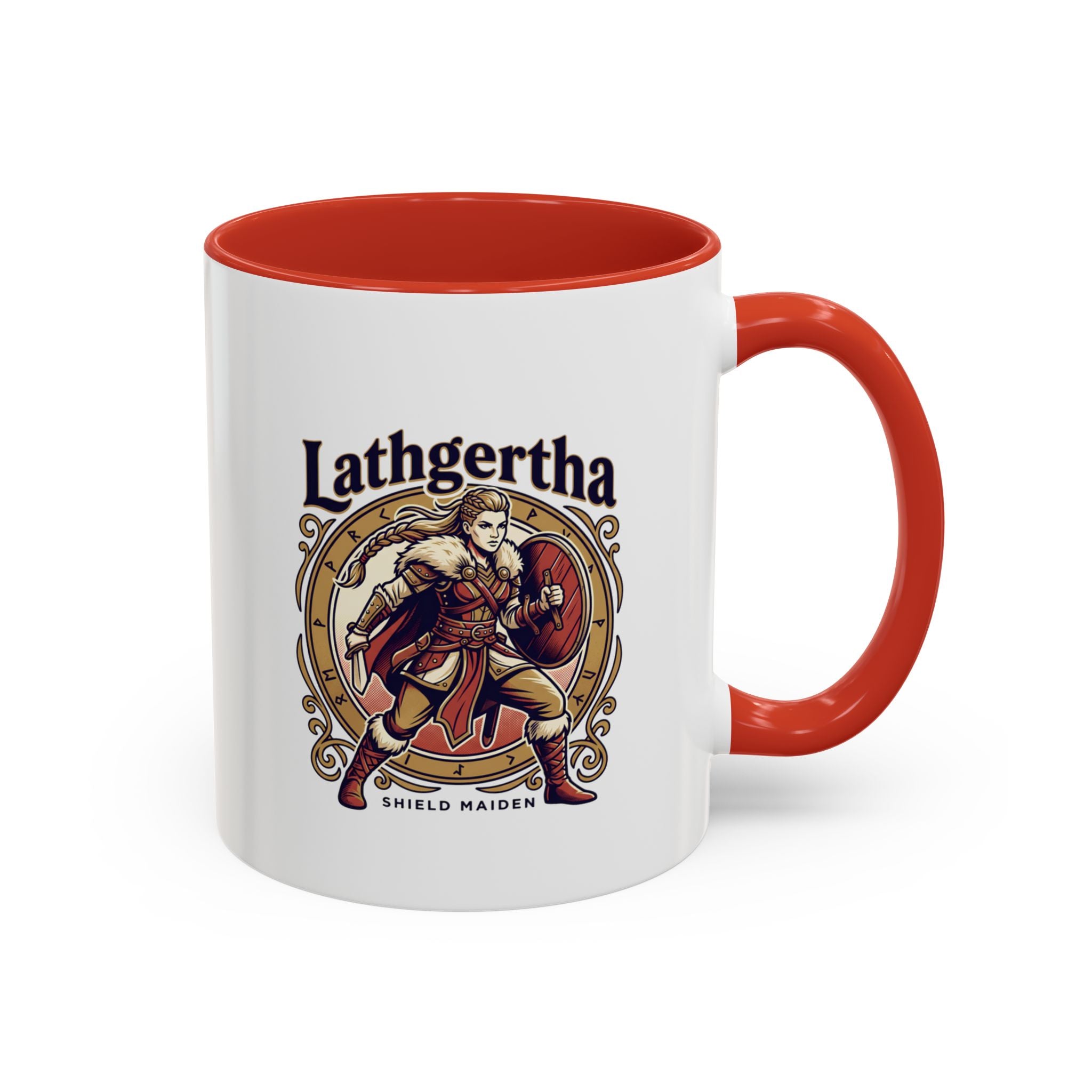 Viking Shield Maiden Mug — Lathgertha Ceramic Coffee Mug | The Shield Wall