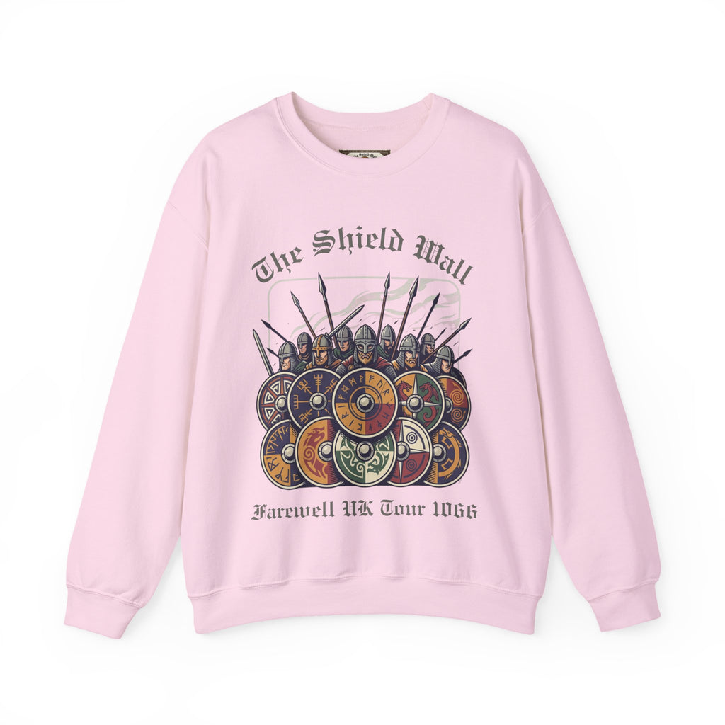 The Shield Wall Farewell UK Tour 1066 Sweatshirt — Unisex Adult Battle Dates Back Print