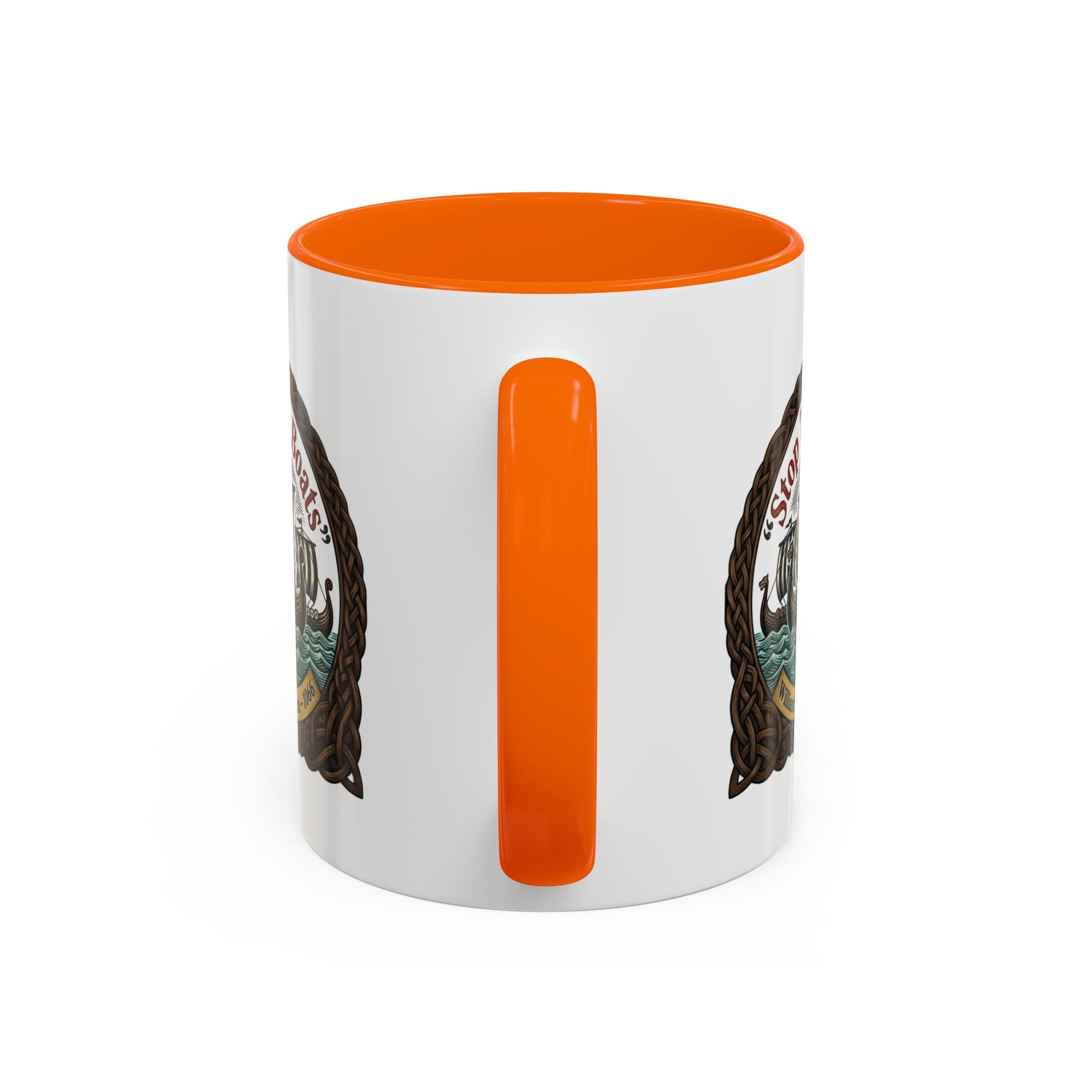 "Stop the Boats" Norman Protest Accent Coffee Mug — William the Bastard 1066 — 11oz